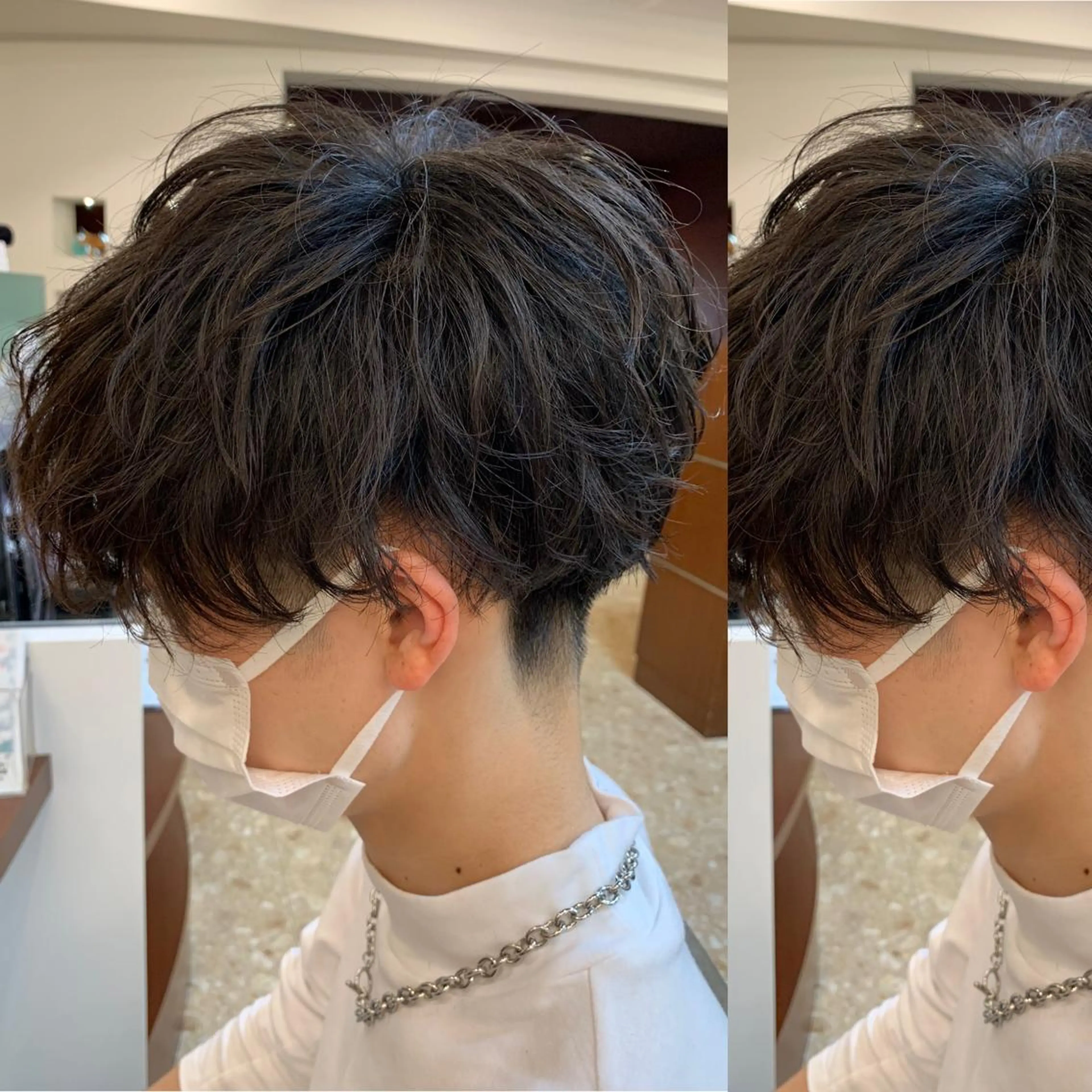 ショート パーマ メンズ 三ツ井凌 【ヘアケアサロン】のヘアスタイル