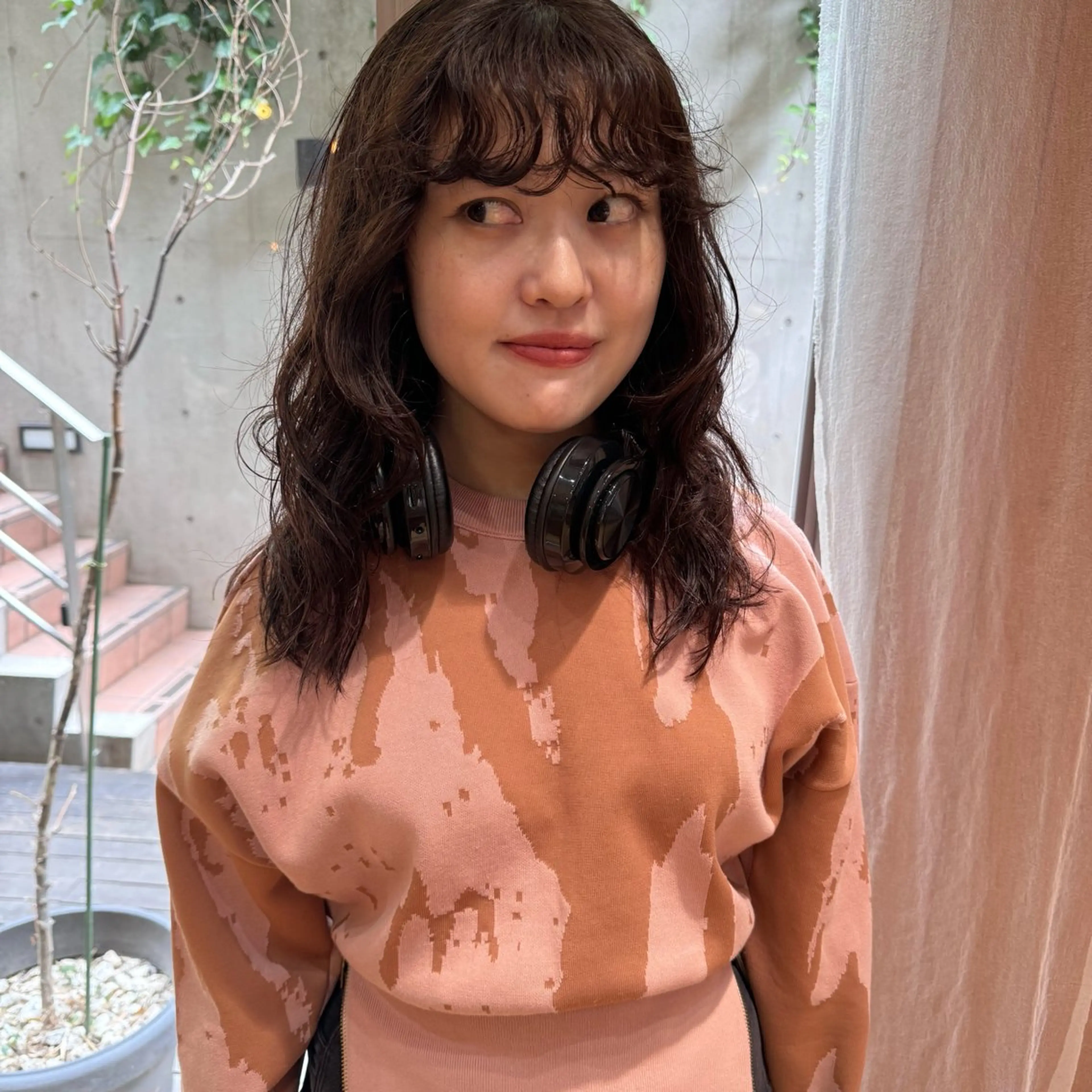 ミディアム パーマ カット パーマ 大橋 芽衣のヘアスタイル