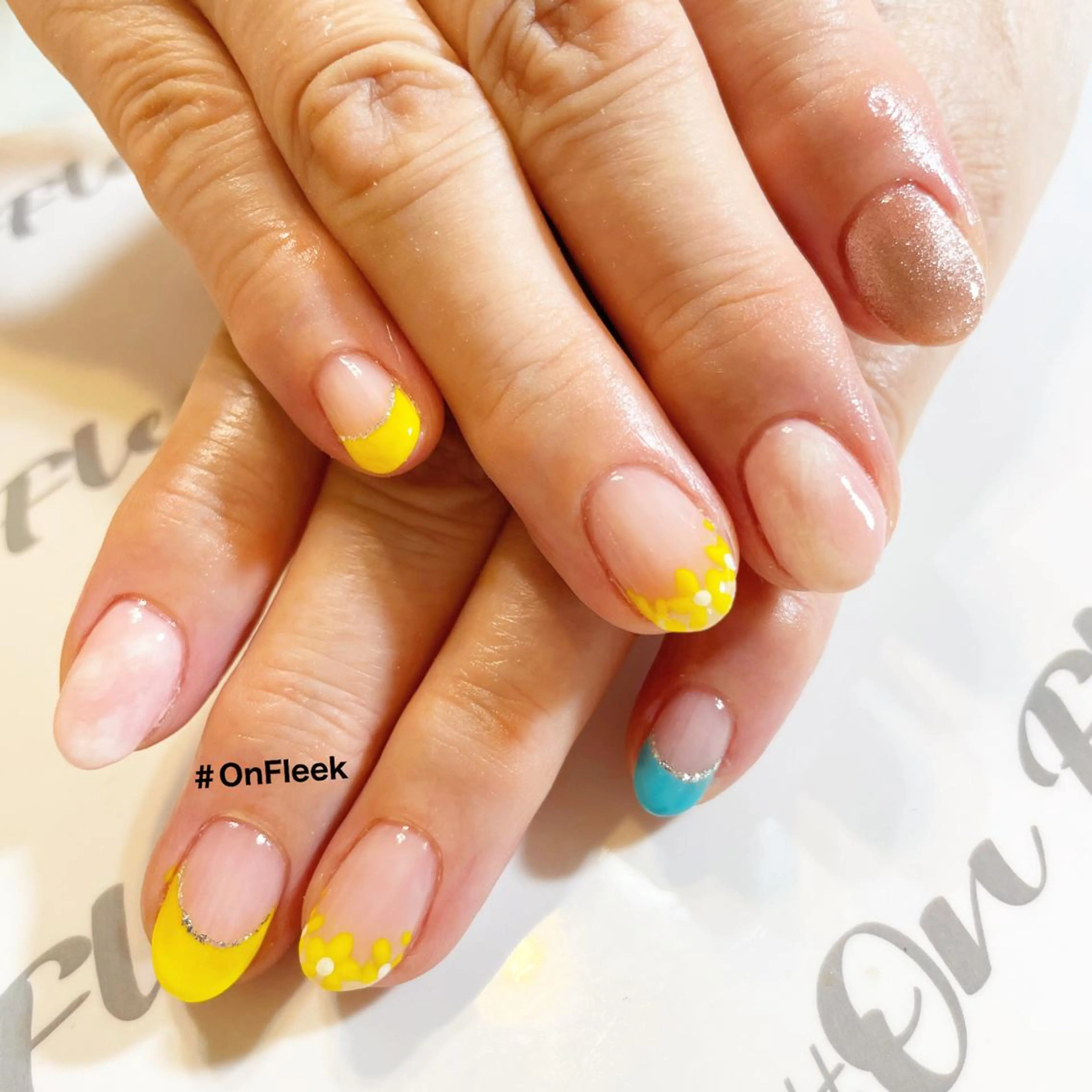 ネイル フットネイル NailSalon ＃OnFleekのネイルデザイン