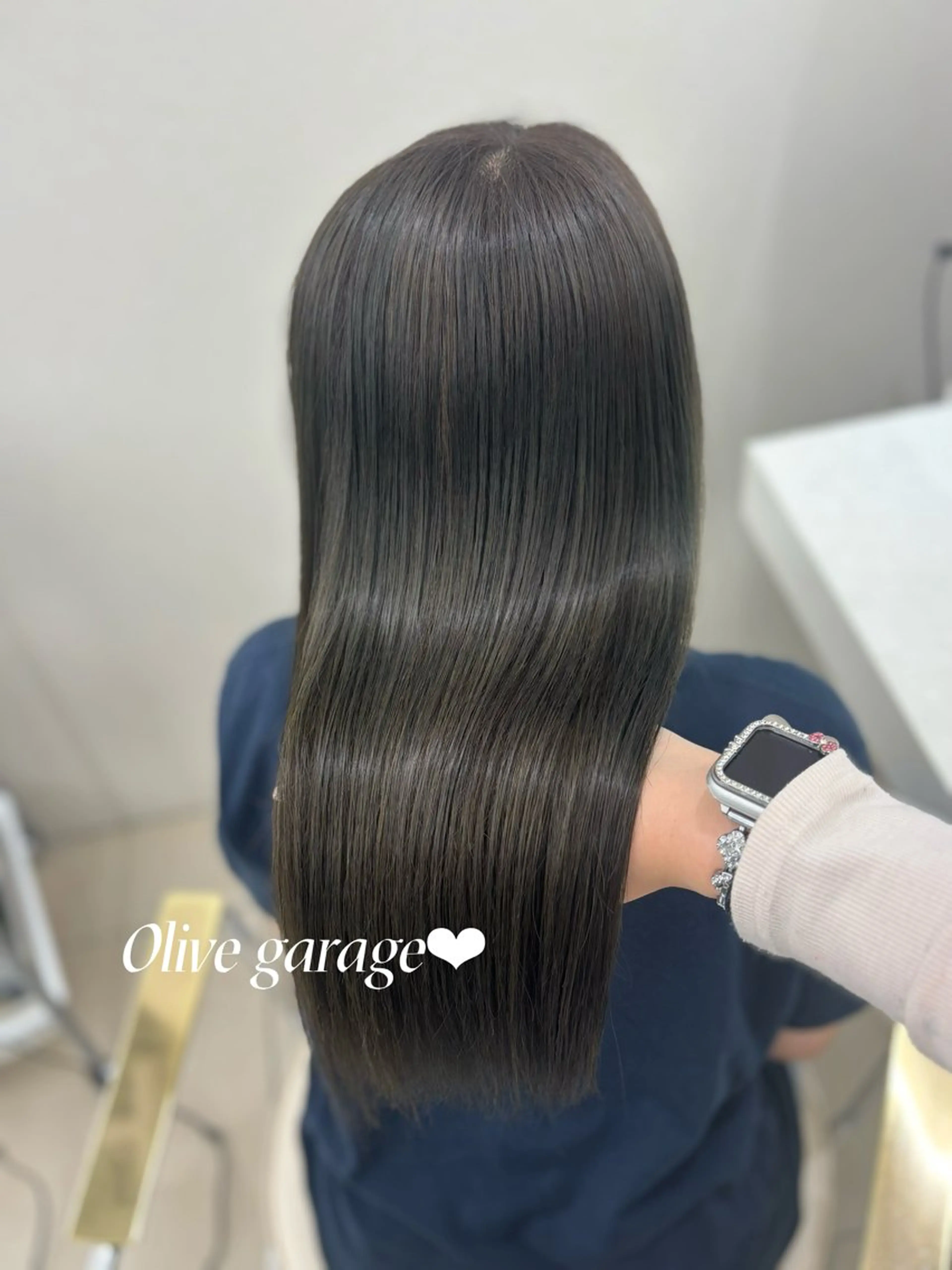 【𝐏𝐫𝐞𝐦𝐢𝐮𝐦髪質改善コース】🤍ケアカラー+酸熱トリートメント+マイクロバブル+最高級処理剤🤍の写真