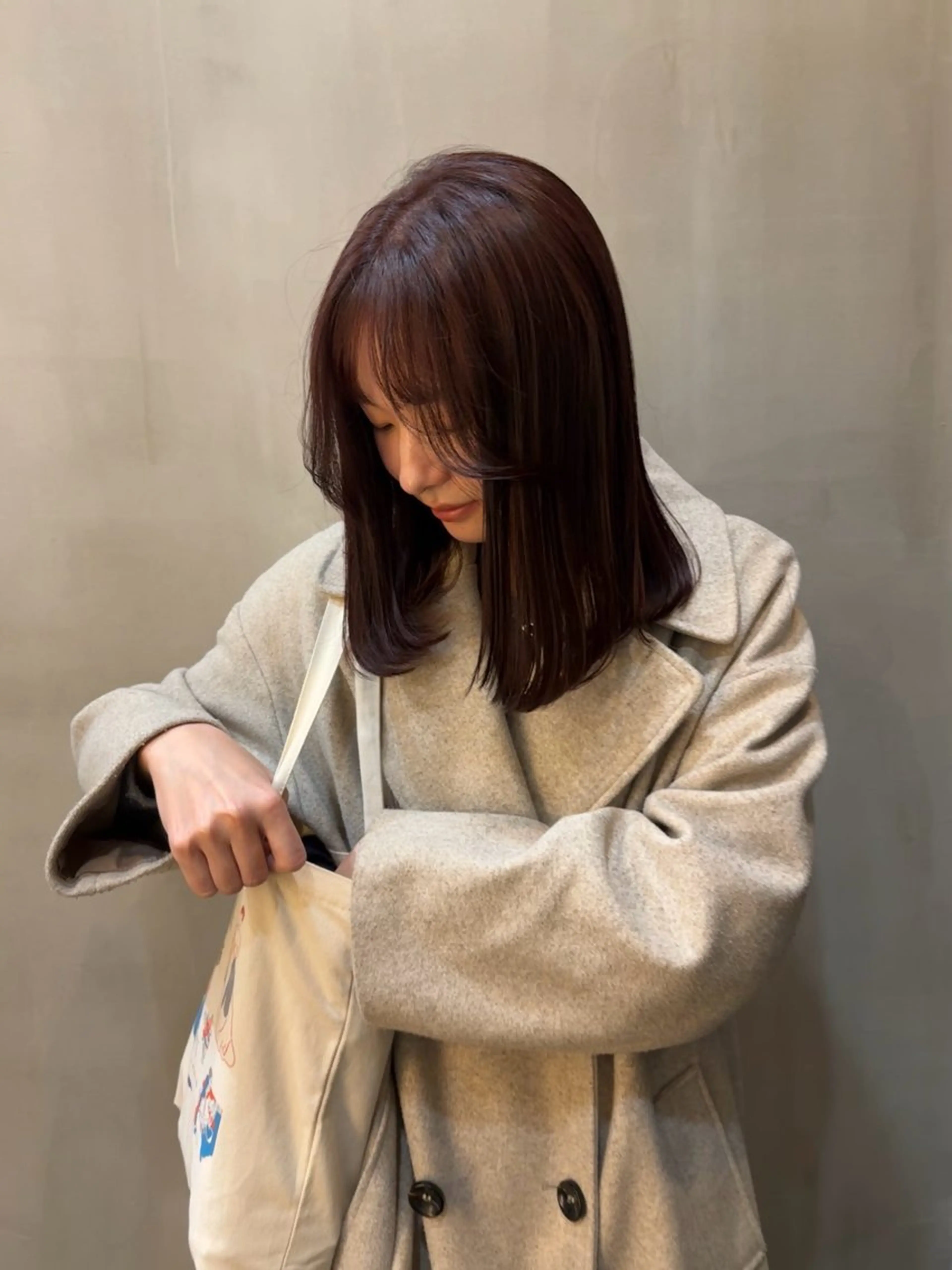 ロング カラー ラベンダーカラー ピンクカラー ピンクラベンダー ハシヅメ キョウカのヘアスタイル