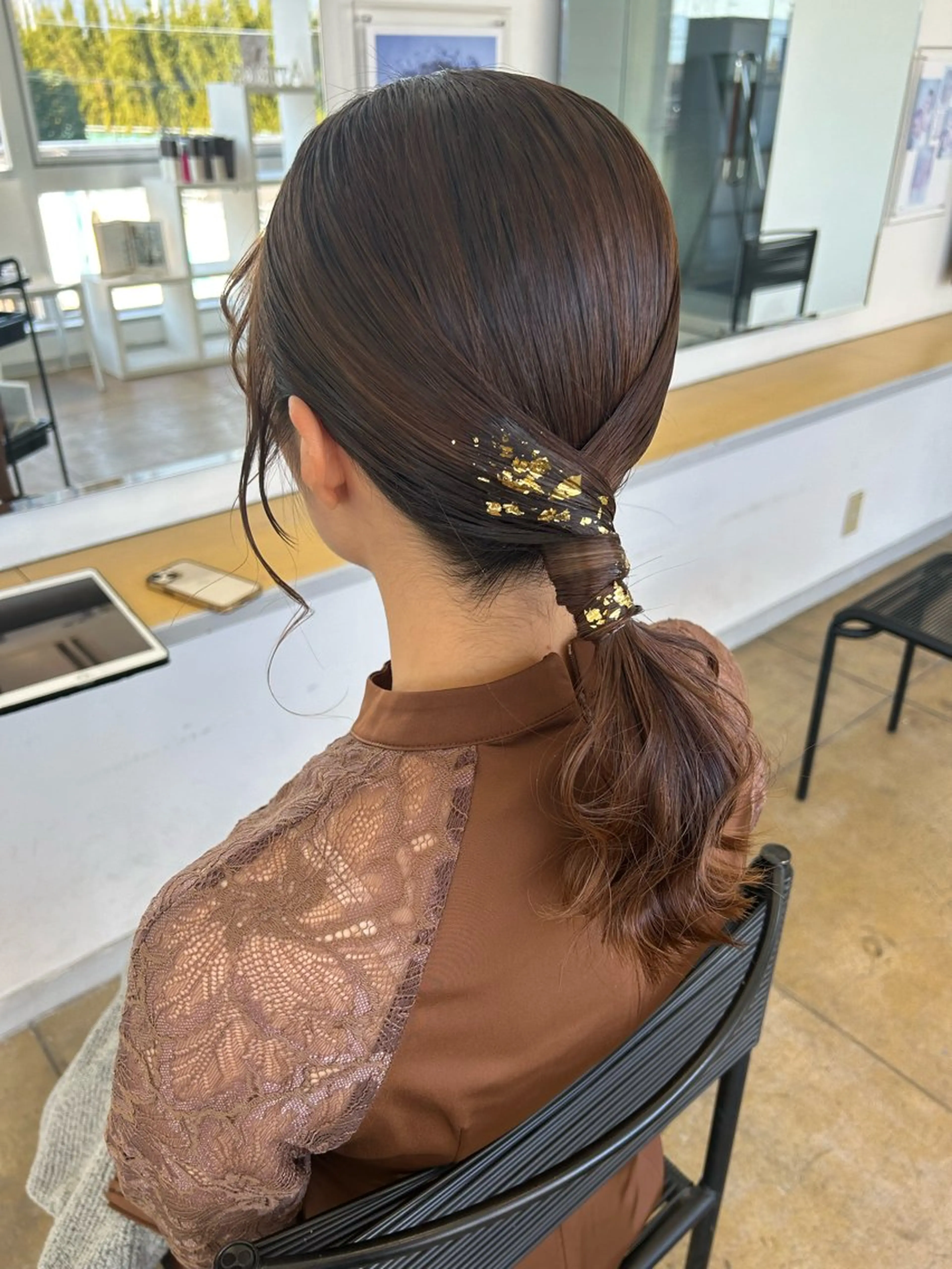 セミロング ヘアアレンジ hair salon siro所属・小澤 志穂のヘアスタイル