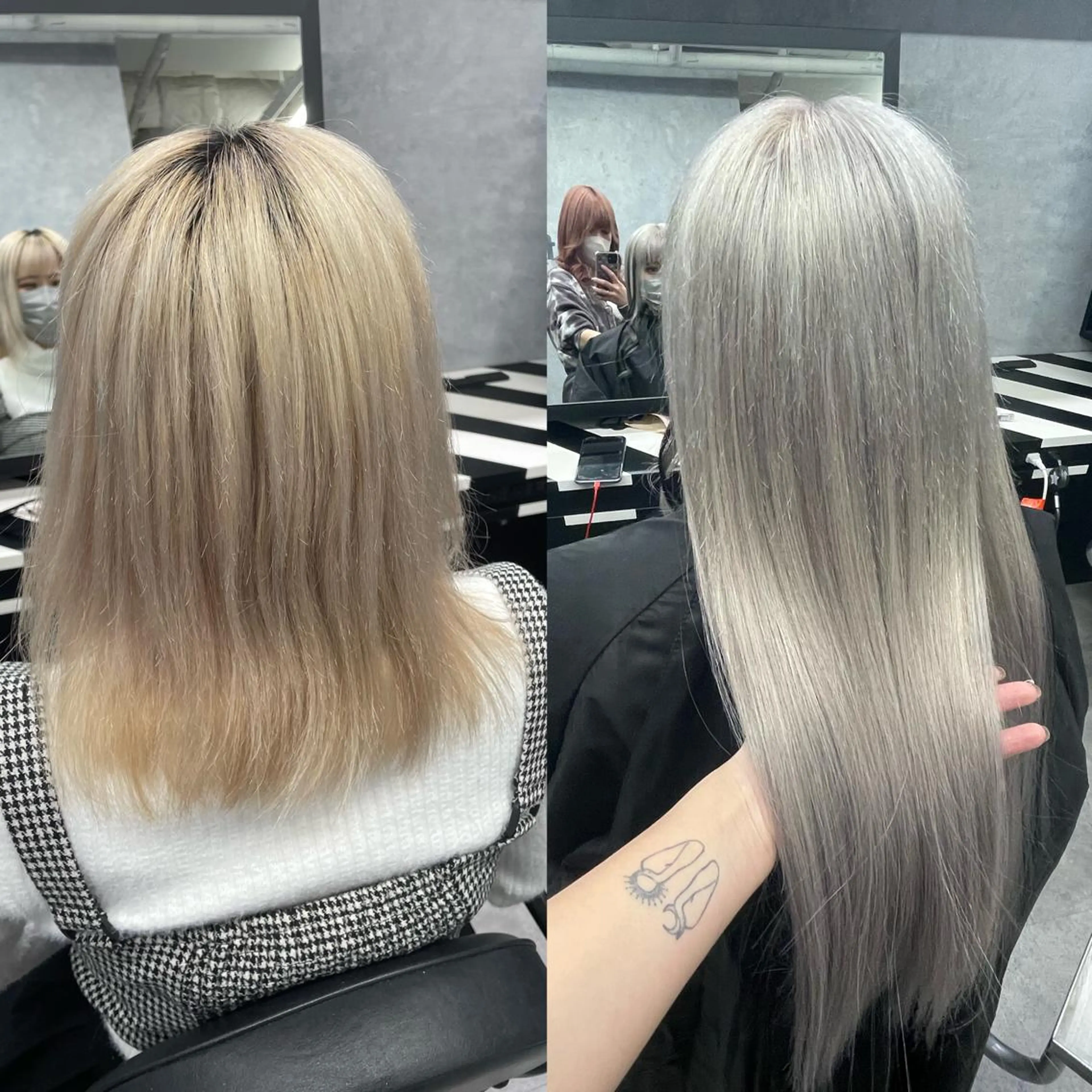 ミディアム エクステ Cielro【 シェイロ 】所属・Cielro/ダブル カラー/西田咲希のヘアスタイル