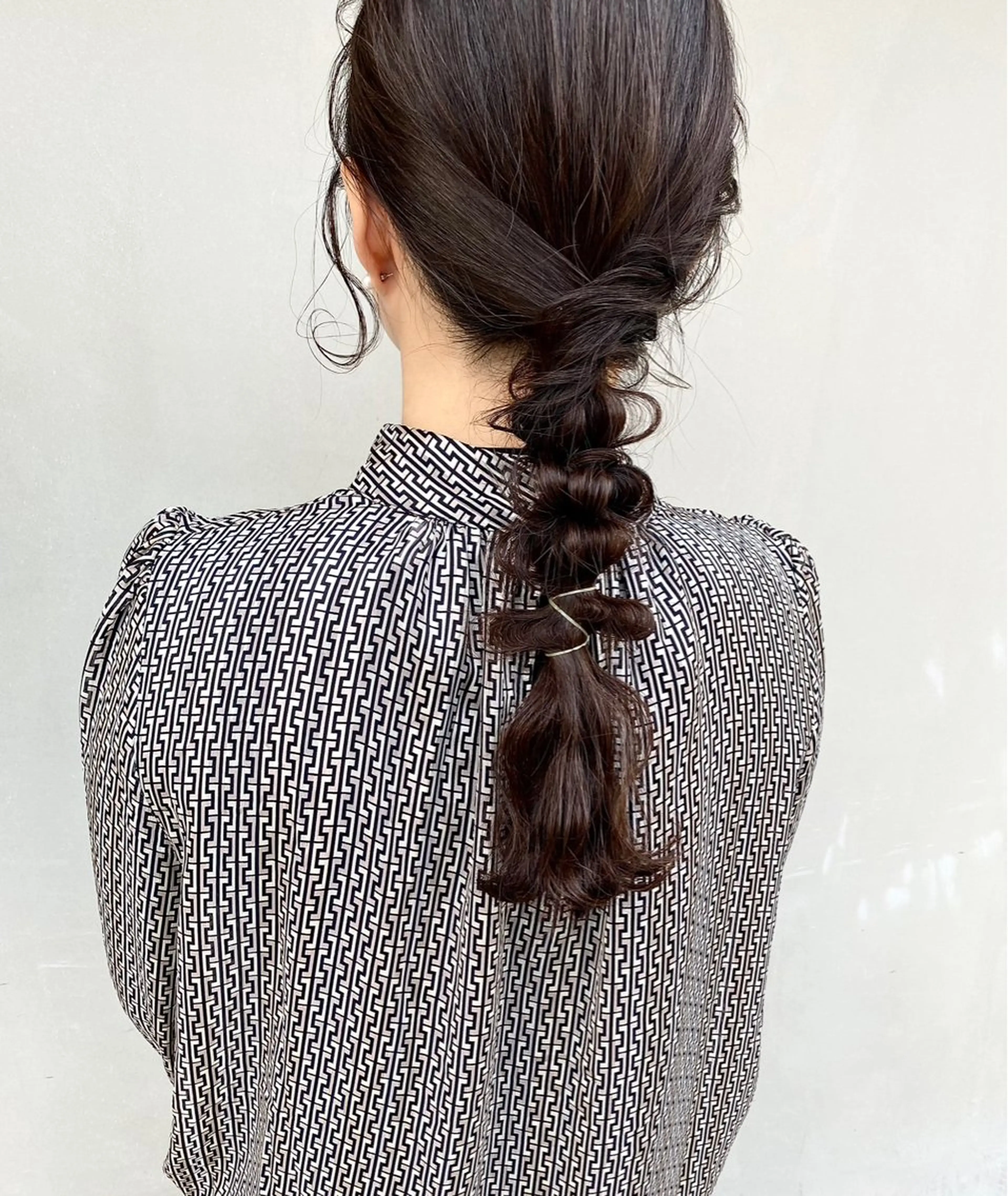 ロング ヘアアレンジ ヘアセット 林 瑠夏のヘアスタイル