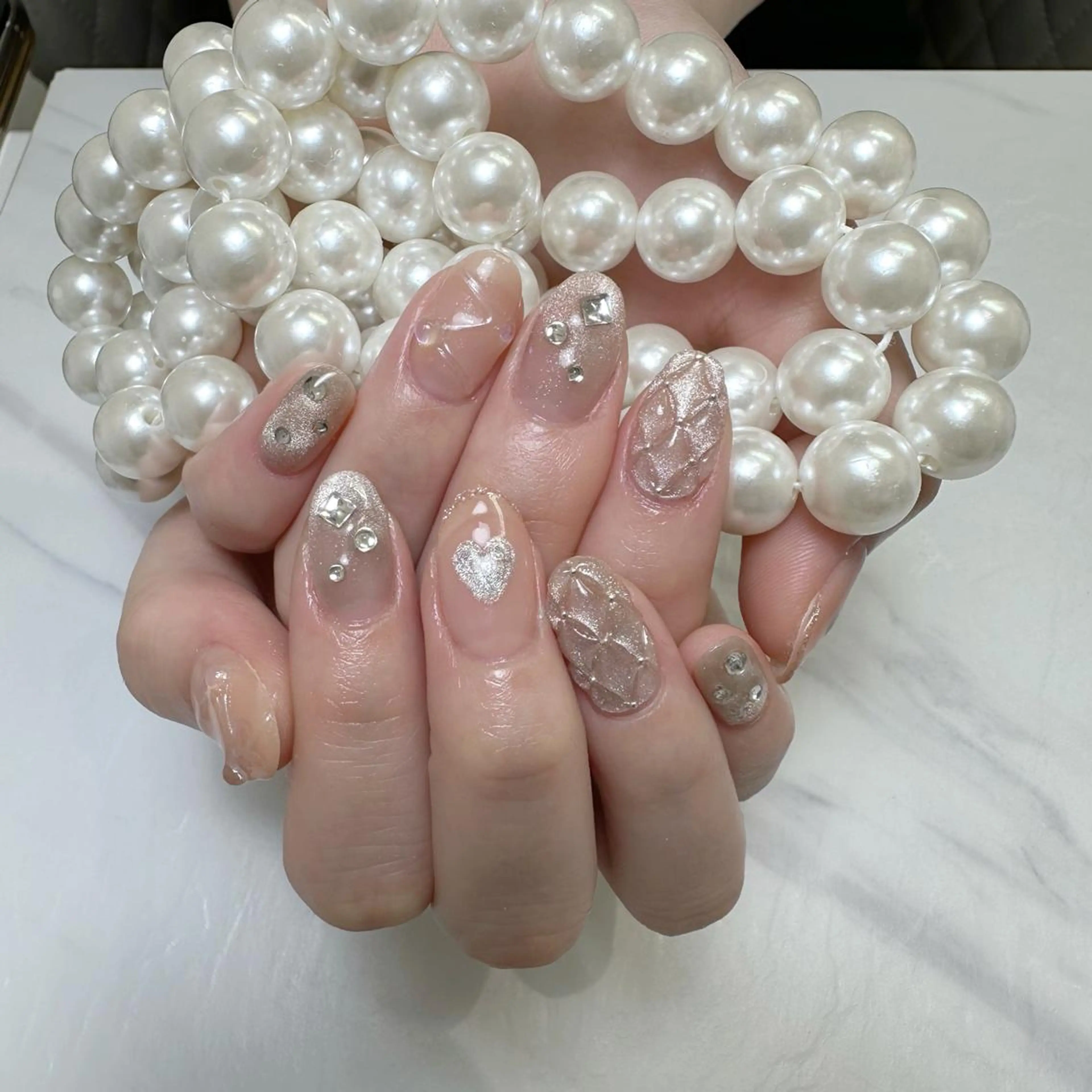 ネイル 持ち込み ハンドネイル DIAMOND 💦のネイルデザイン