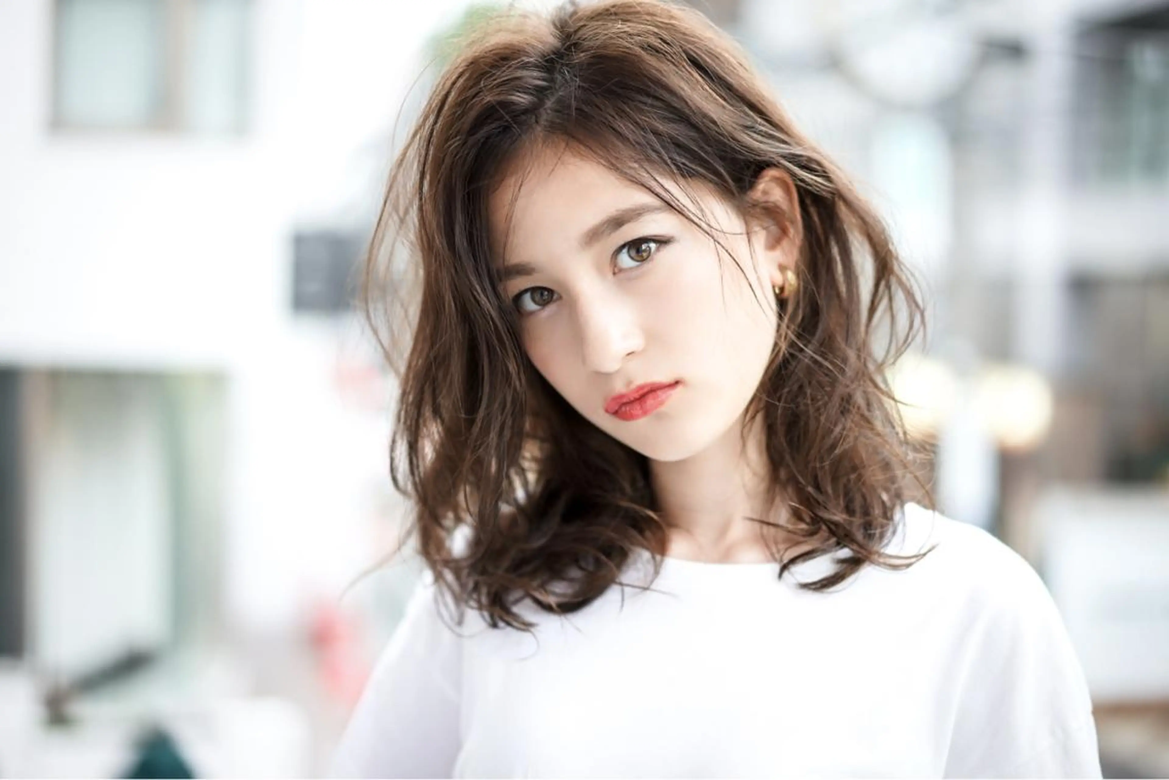 ミディアム カラー パーマ ヘアアレンジ ひがし　まさし JYUNESU副代表のヘアスタイル