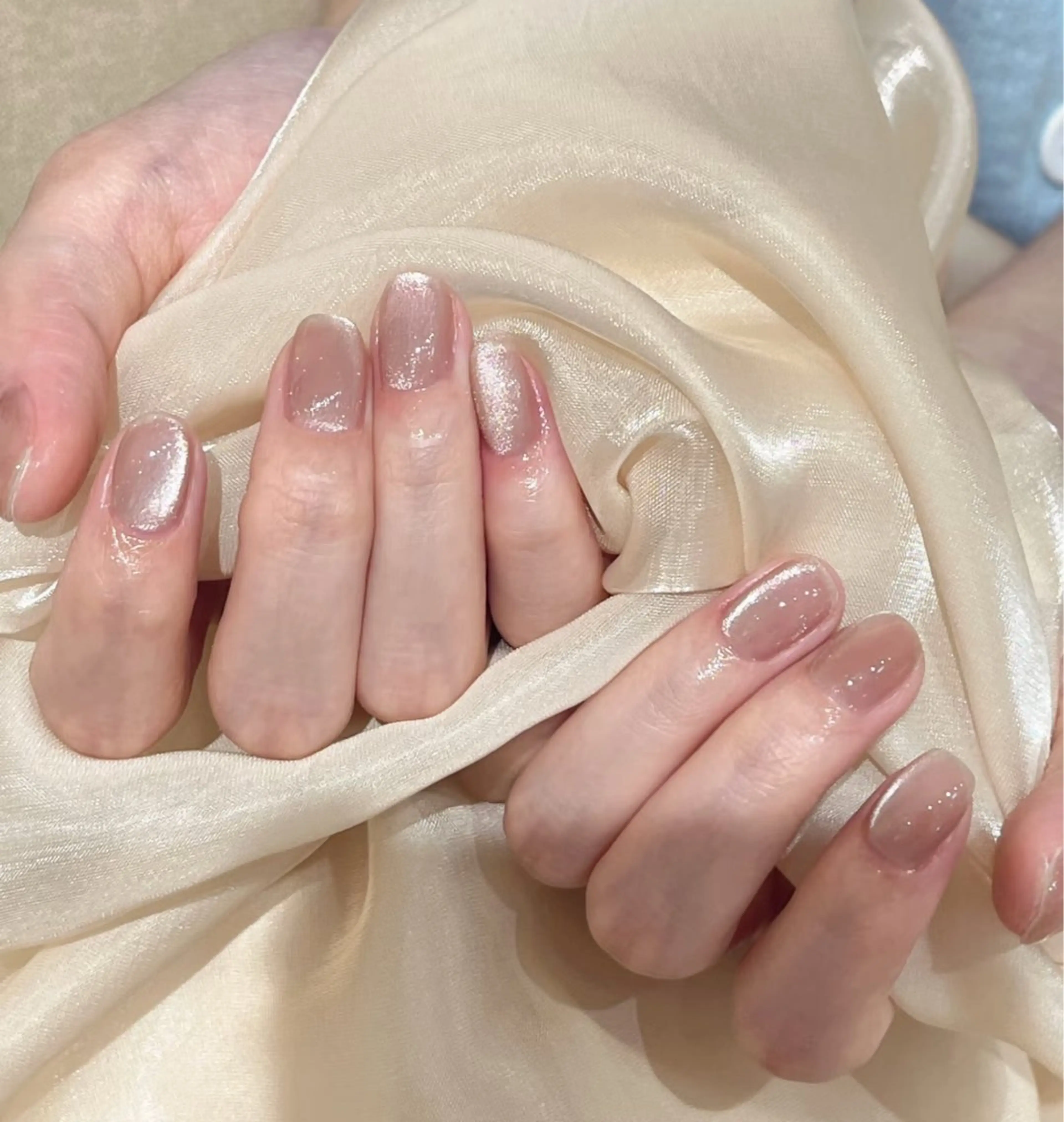 「期间限定」【✨ハンド・ジェルネイル✨】🧲マグネットワンカラー🧲ジェルオフ付き。長さ出し+¥2,000(10本)の写真