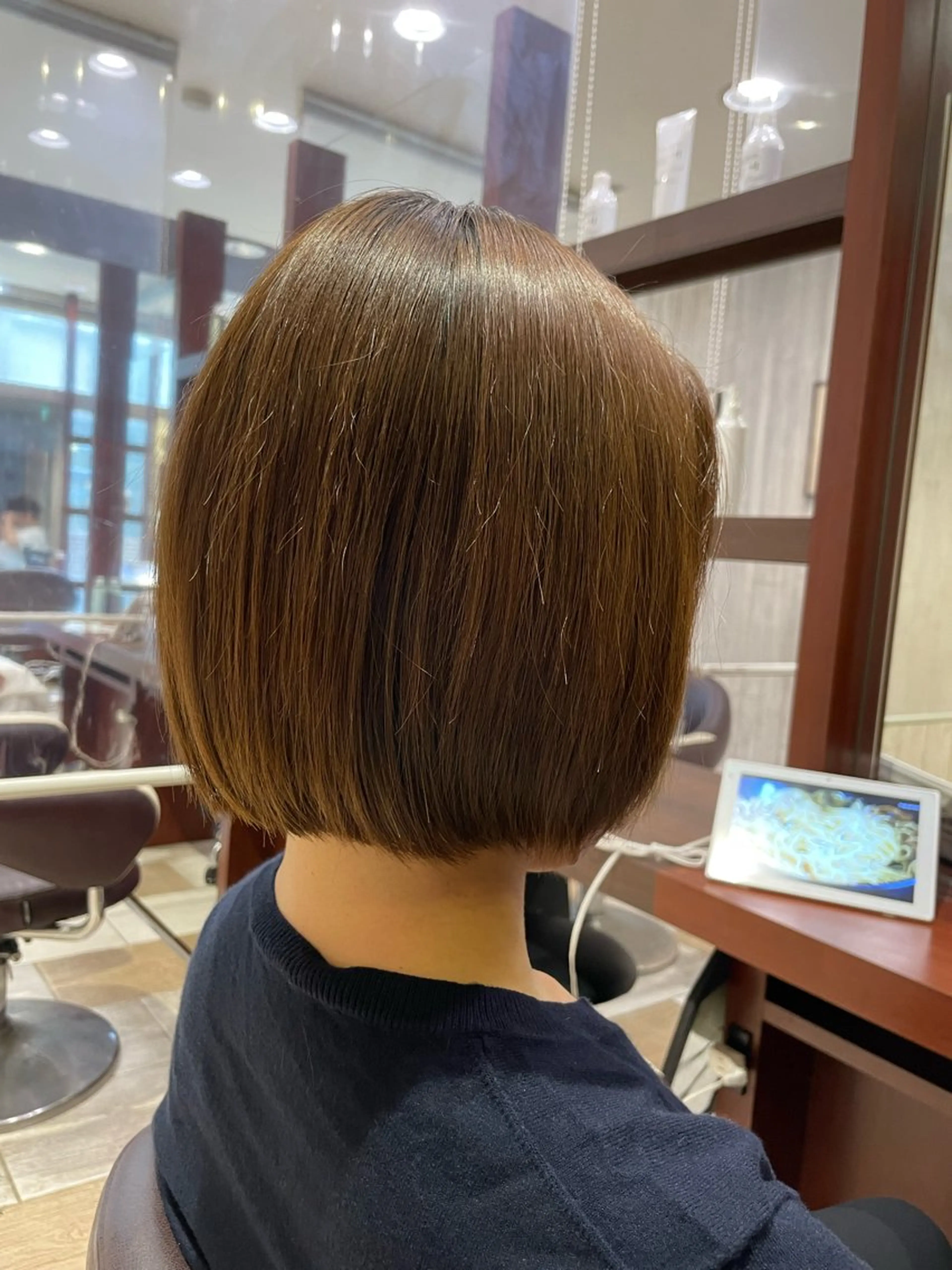 ショート ボブ カット ヘアカラー トリートメント EARTH菊名店👾 ひらのすぐるのヘアスタイル