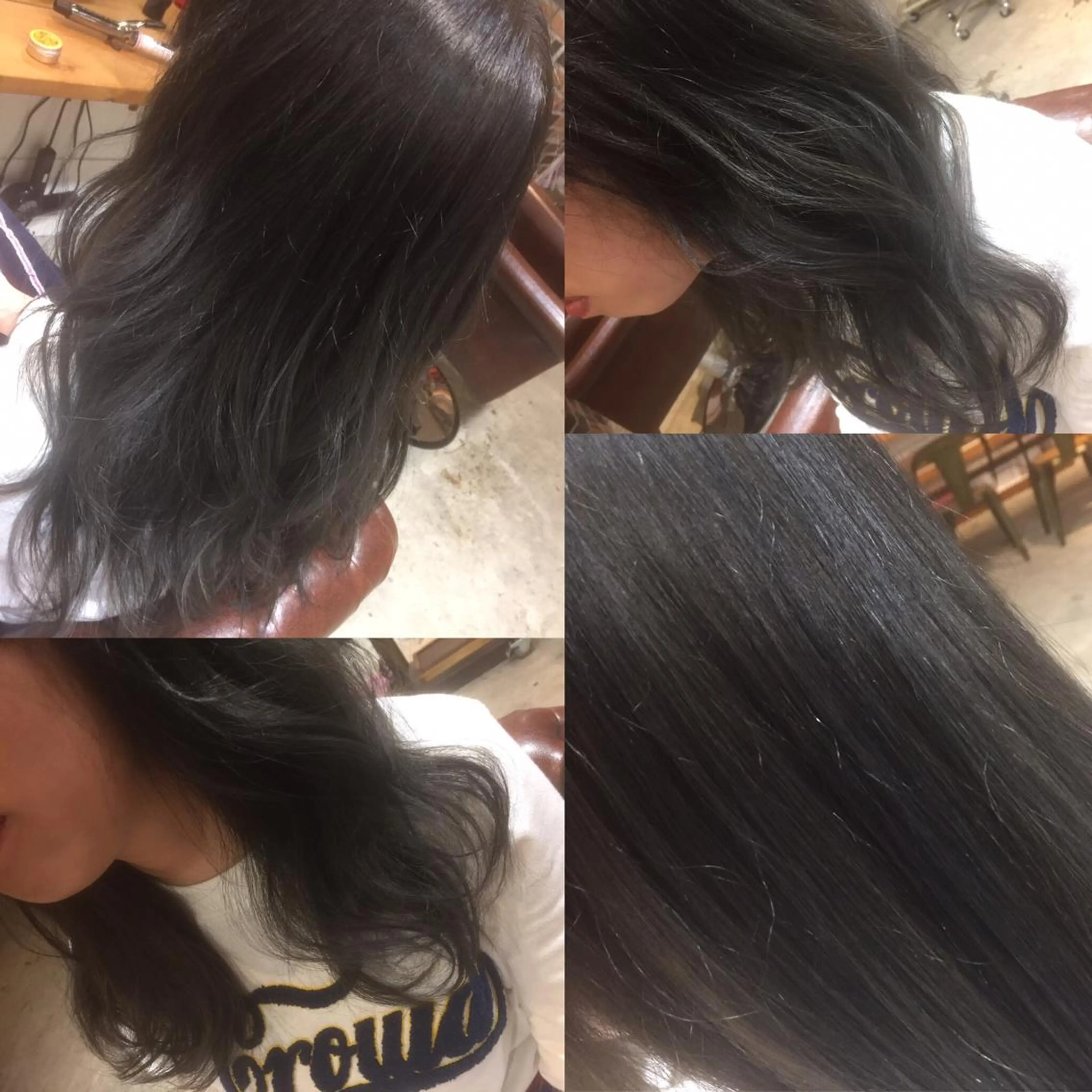 ロング カラー アッシュ ブリーチ ブルーカラー ブルーアッシュ 竹嶌 健吾のヘアスタイル