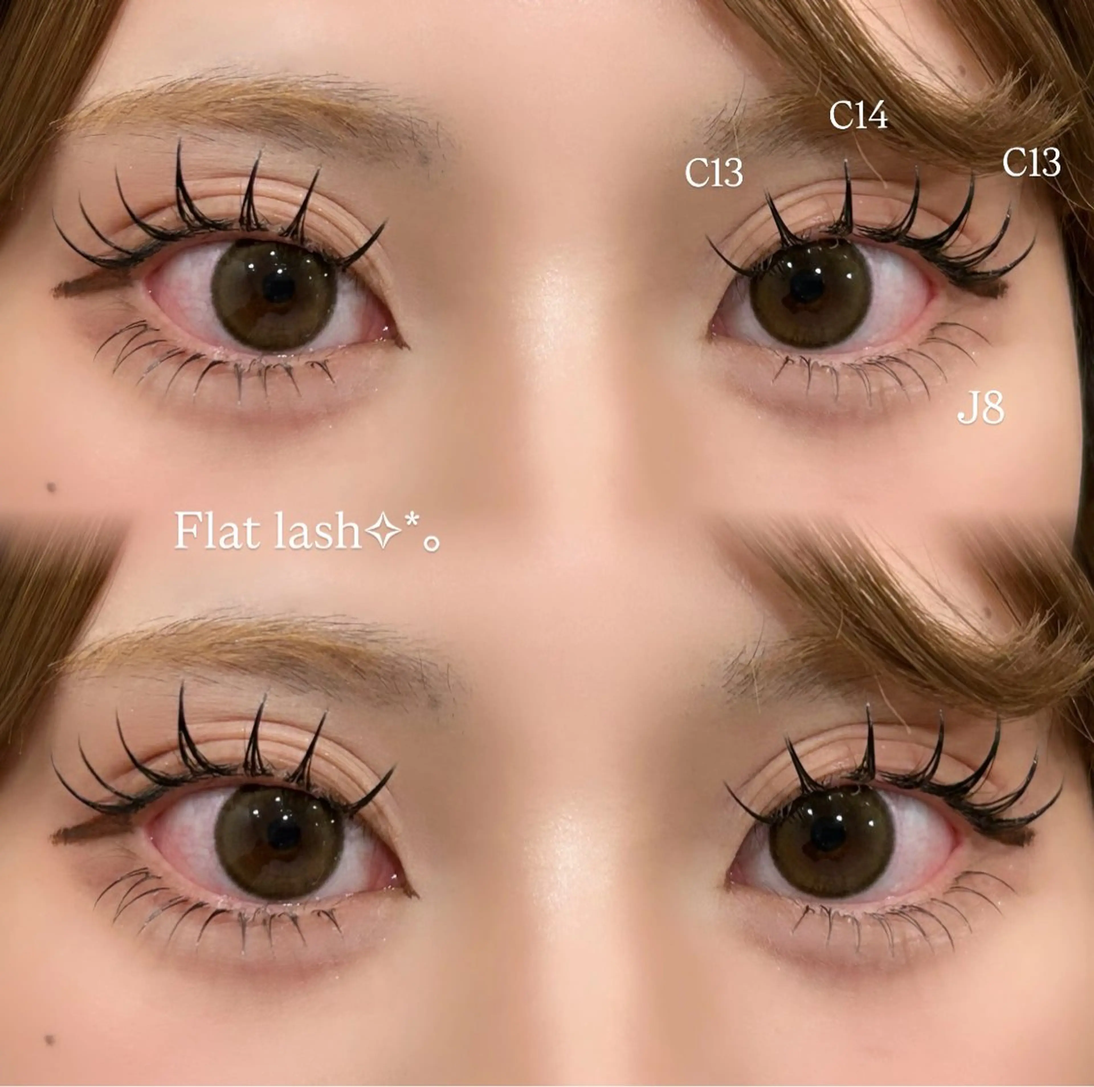 期間限定🎀✧︎*。【オフ別途】フラットラッシュ160本🖤の写真