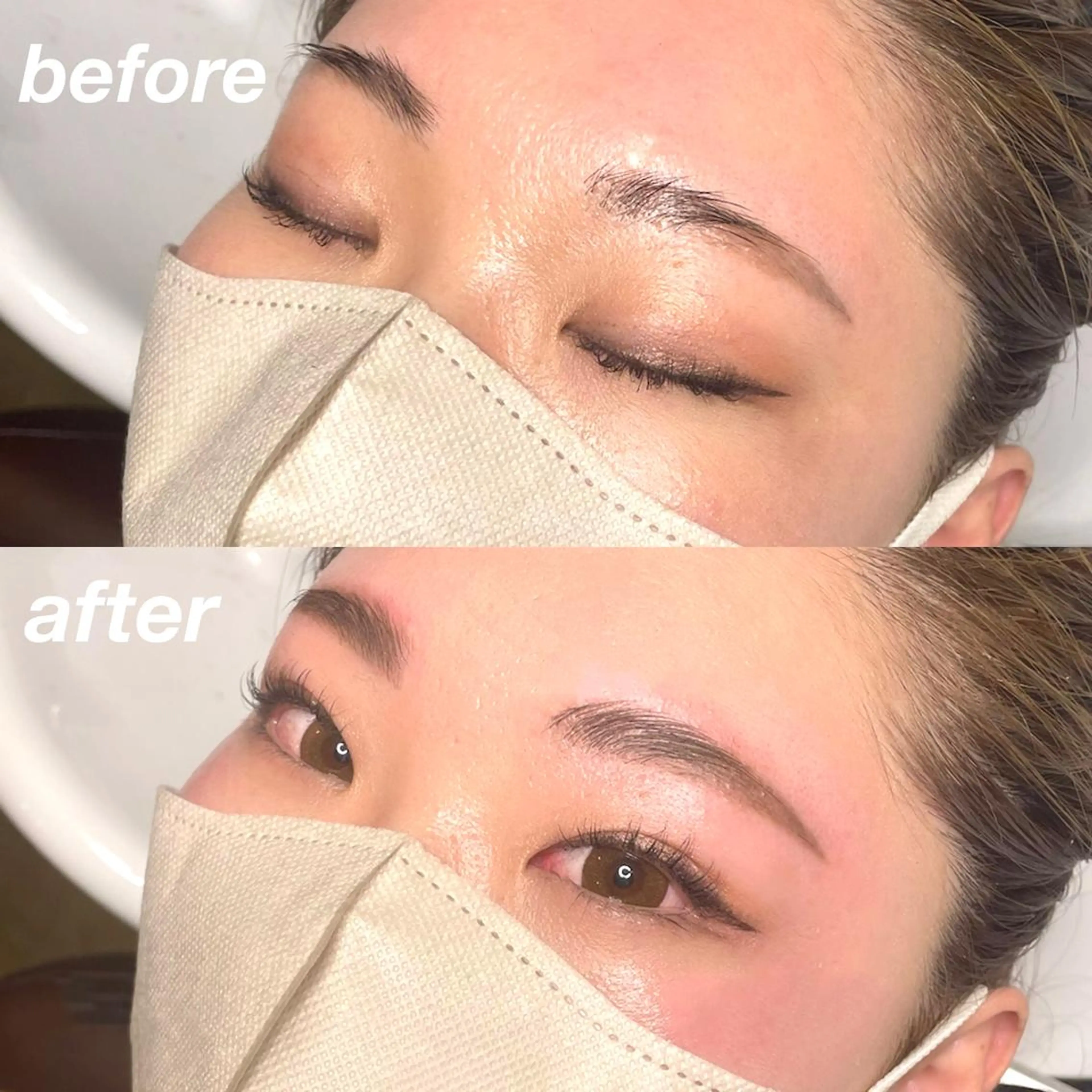 アイブロウ ハリウッドブロウリフト 眉毛ワックス脱毛 Sa N. HAIR & MAKE所属・眉毛専門店 NATSUMIの眉毛・アイブロウイメージ