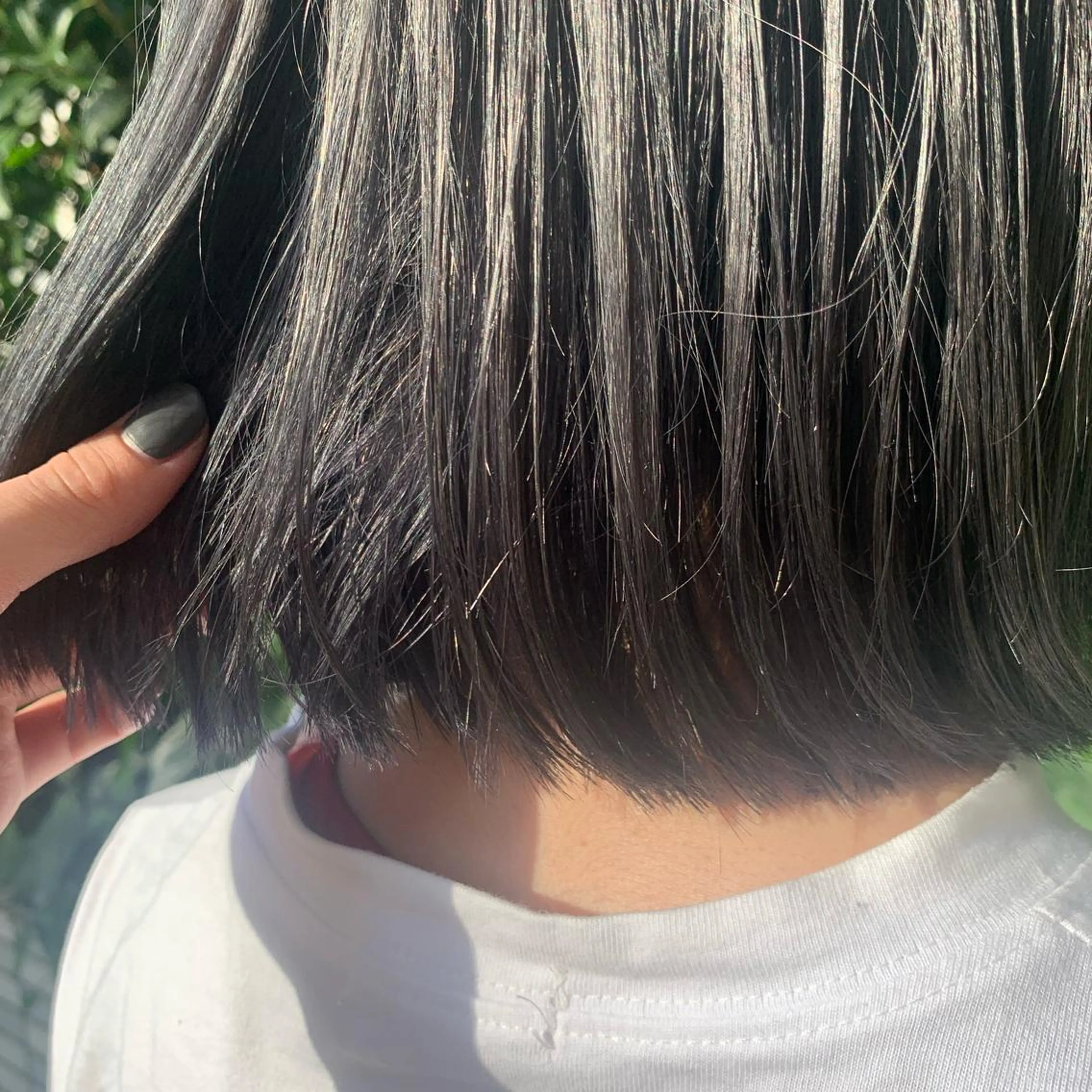 ショート カラー ブルーカラー ブルージュ カワシマ セイカのヘアスタイル