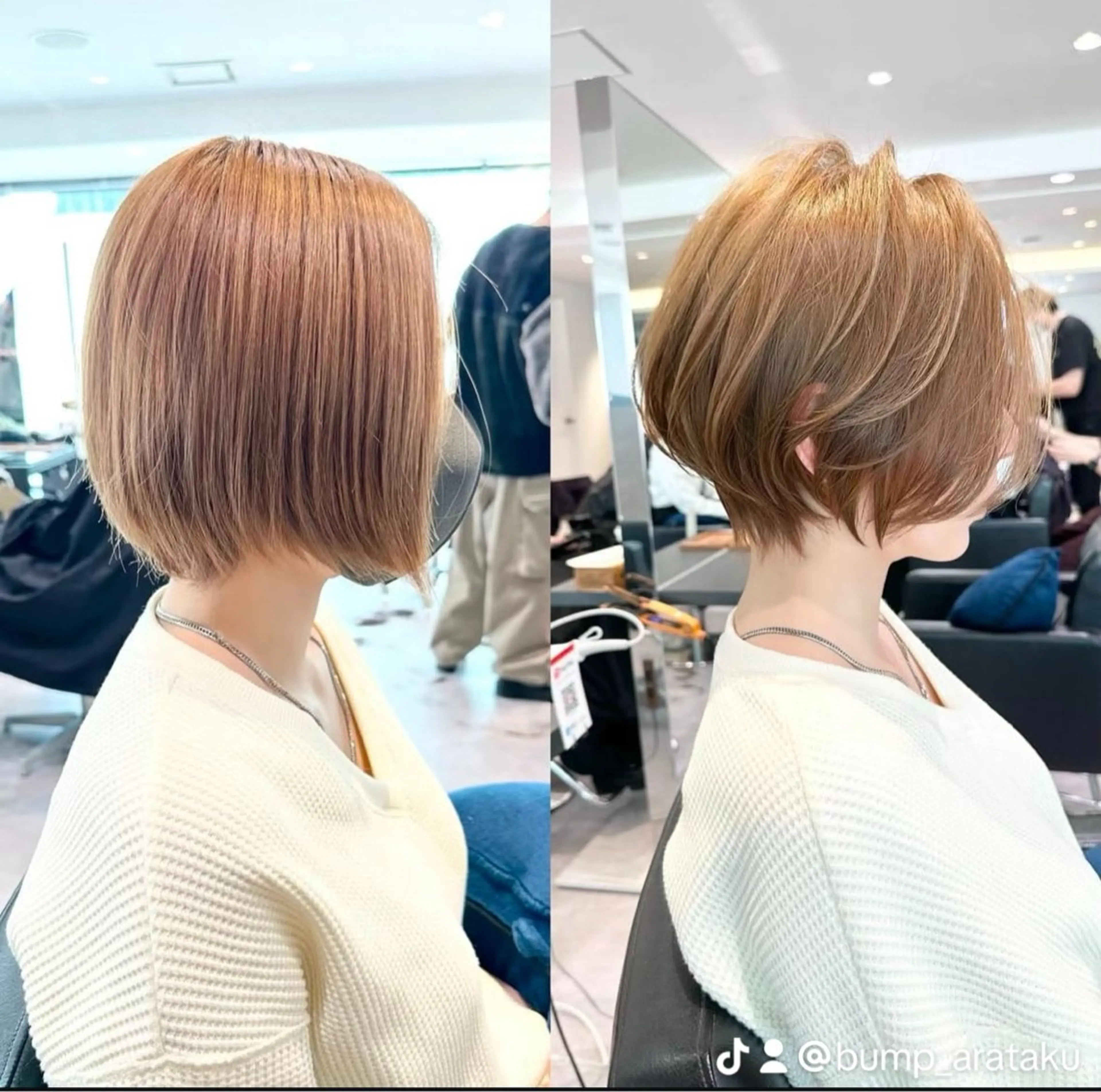 ショート ショートボブ ハンサムショート 丸みショート ボブ ショートヘア ショート/レイヤー/ 無料/表参道/荒砂のヘアスタイル