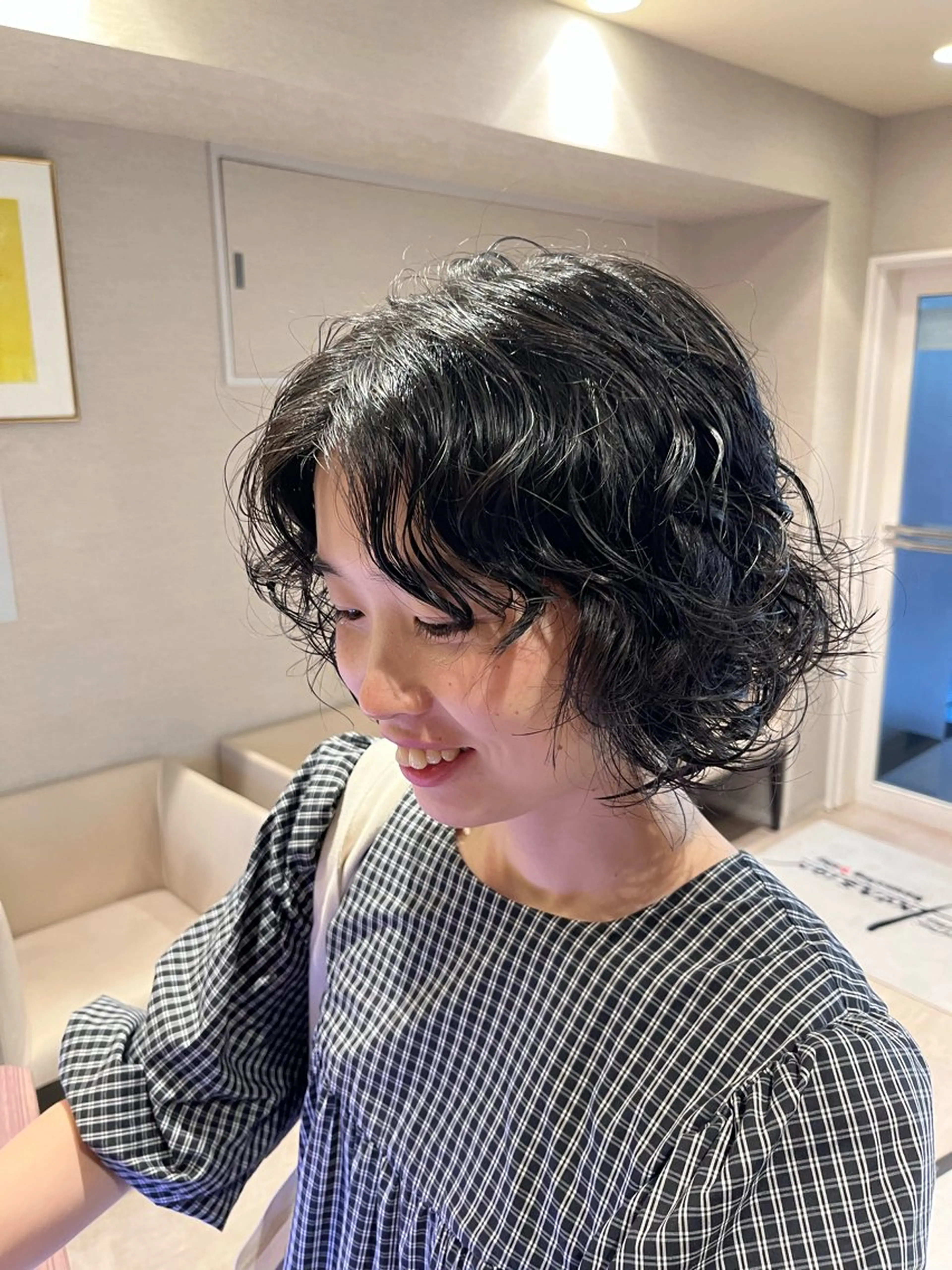 ミディアム パーマ ミディアムパーマ カット パーマ トリートメント dogstar小林諒 レイヤー/パーマのヘアスタイル