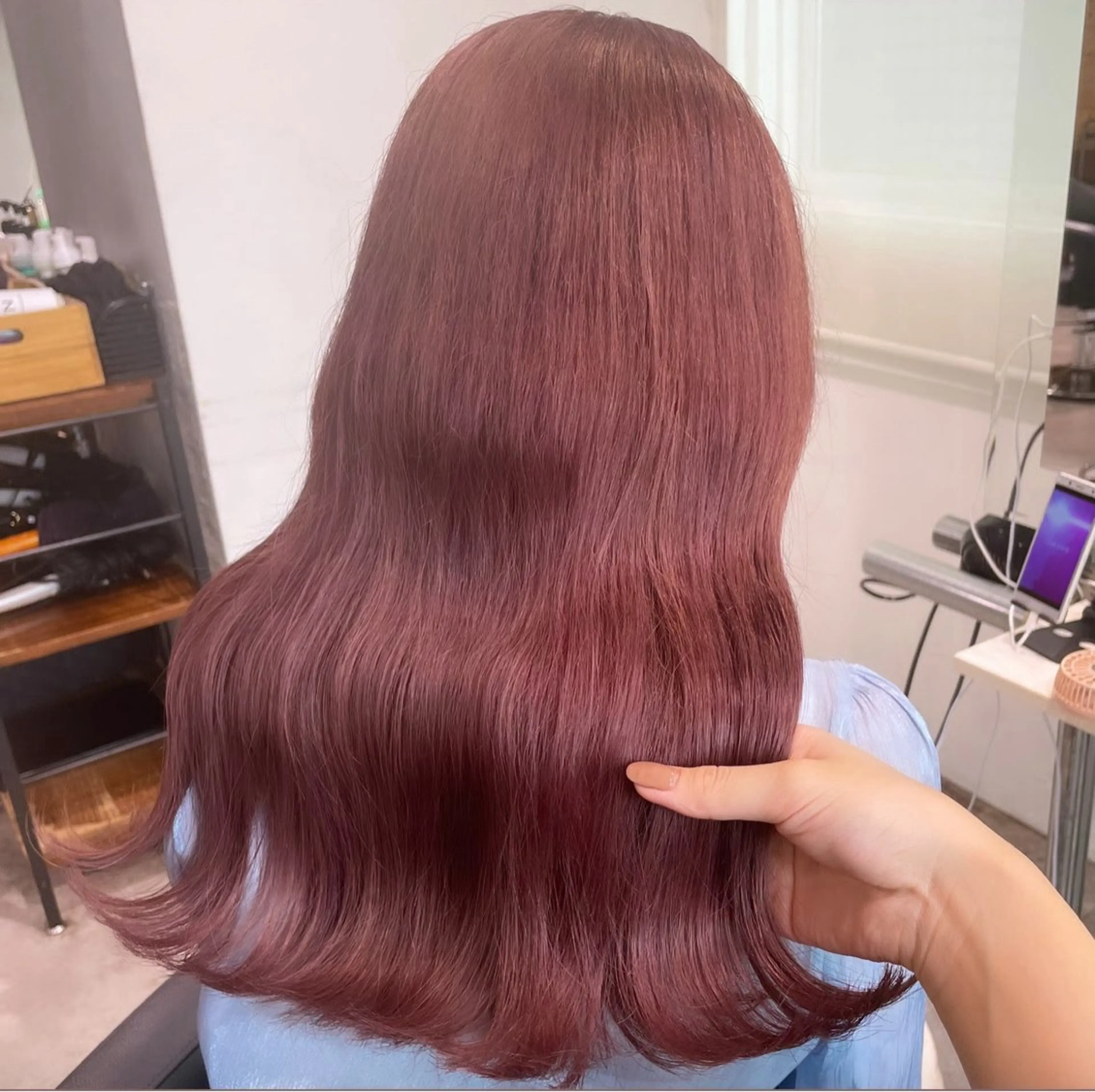 ロング ヘアカラー トリートメント 盛れる暖色🎀ガーリ ーヘア🎀きっかのヘアスタイル