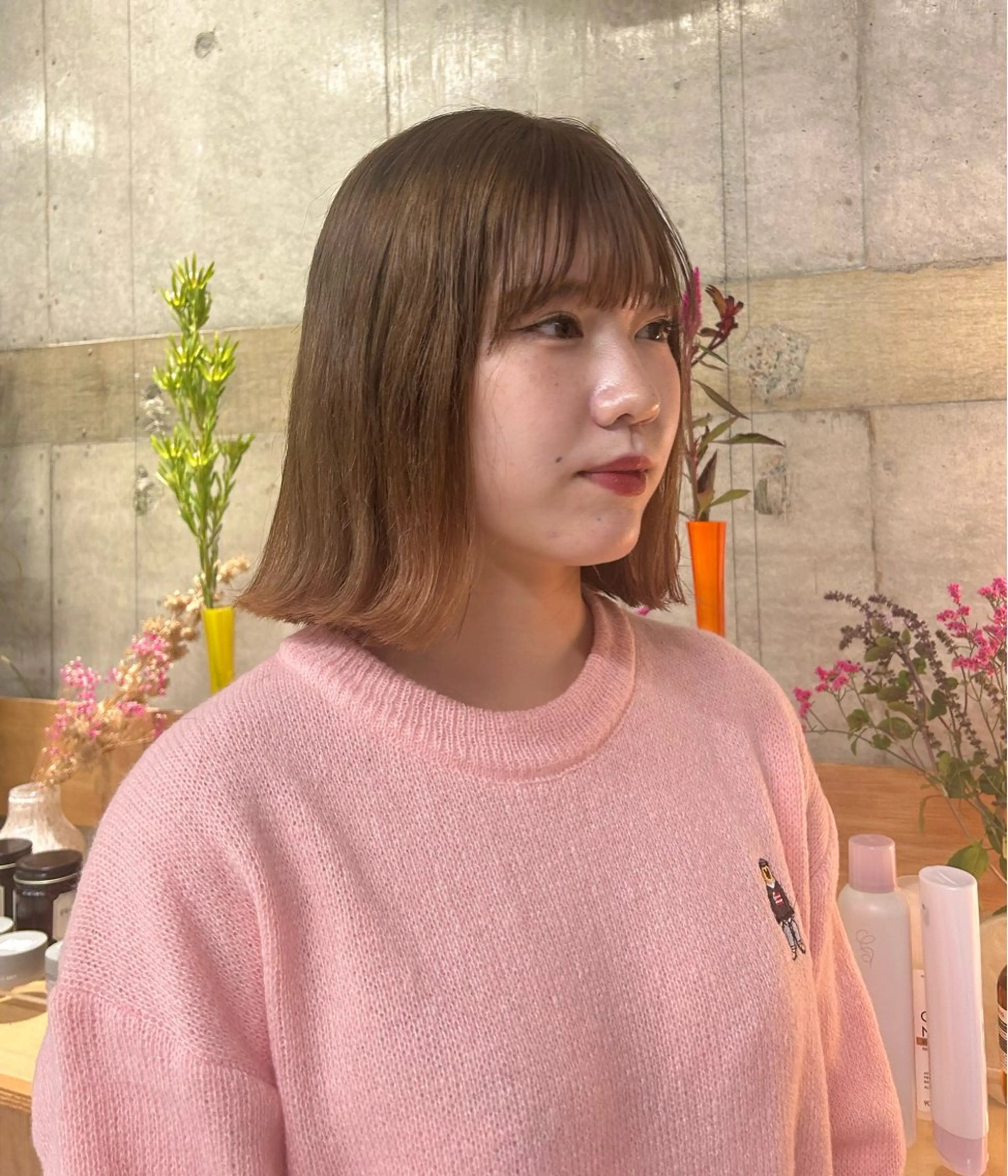 カラー 柔らかいオリーブ🍃 カラーNatsumiのヘアスタイル