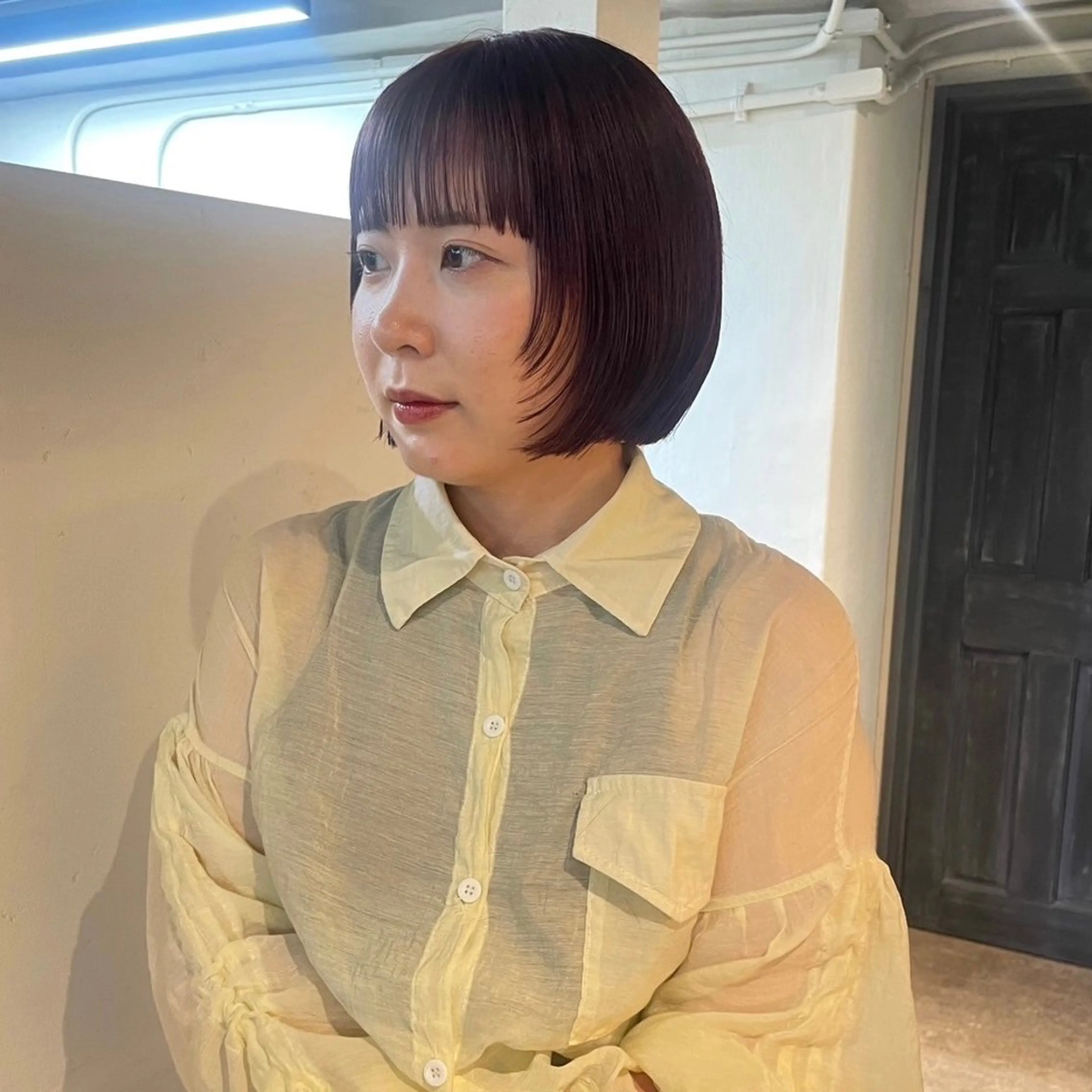 ショート カラー ブリーチ ブリーチなしカラー 野村矩樂/パーマ /縮毛矯正のヘアスタイル