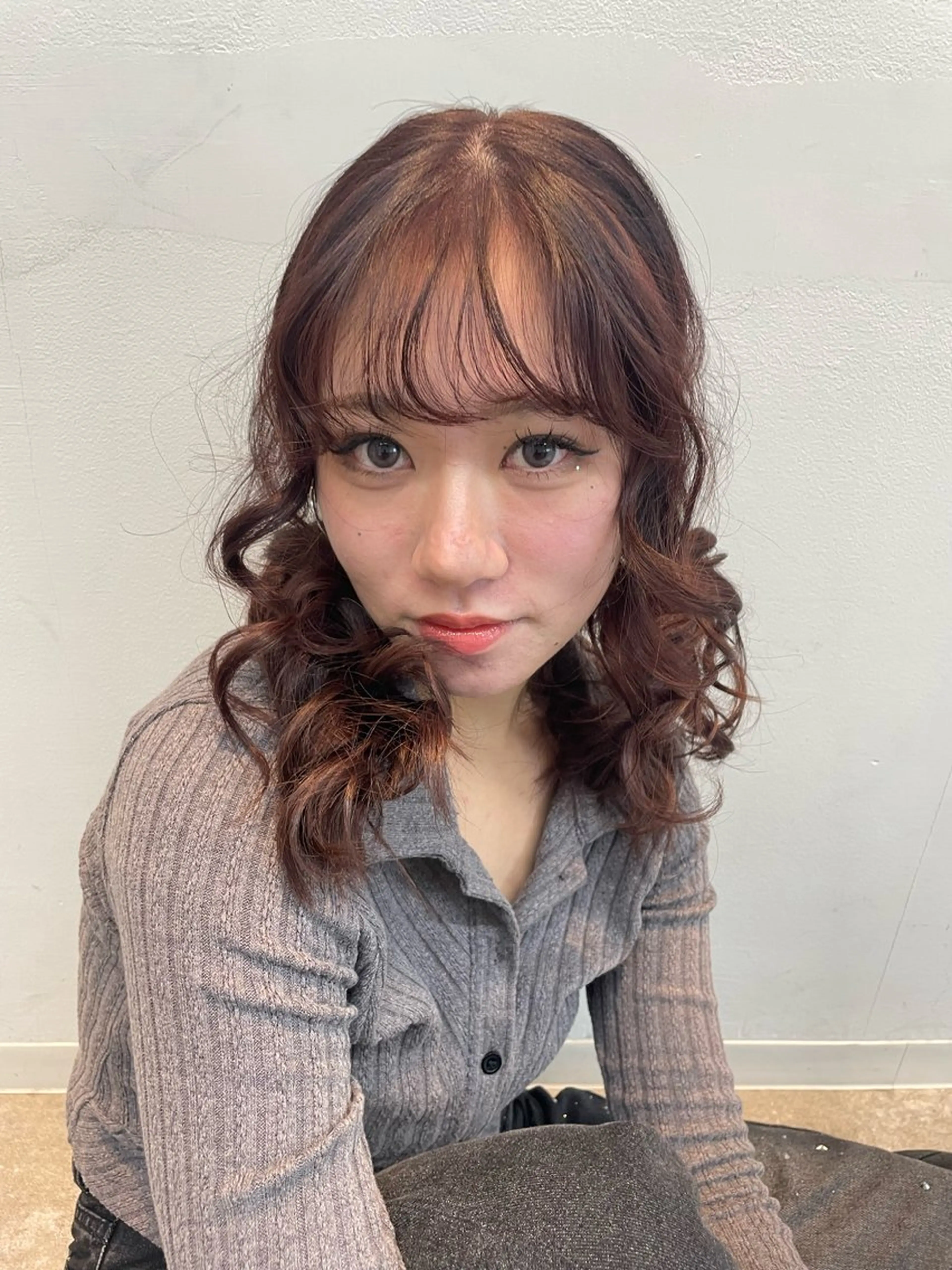 カラー 札幌クロスパーマ /🎀柴田ひな🎀のヘアスタイル