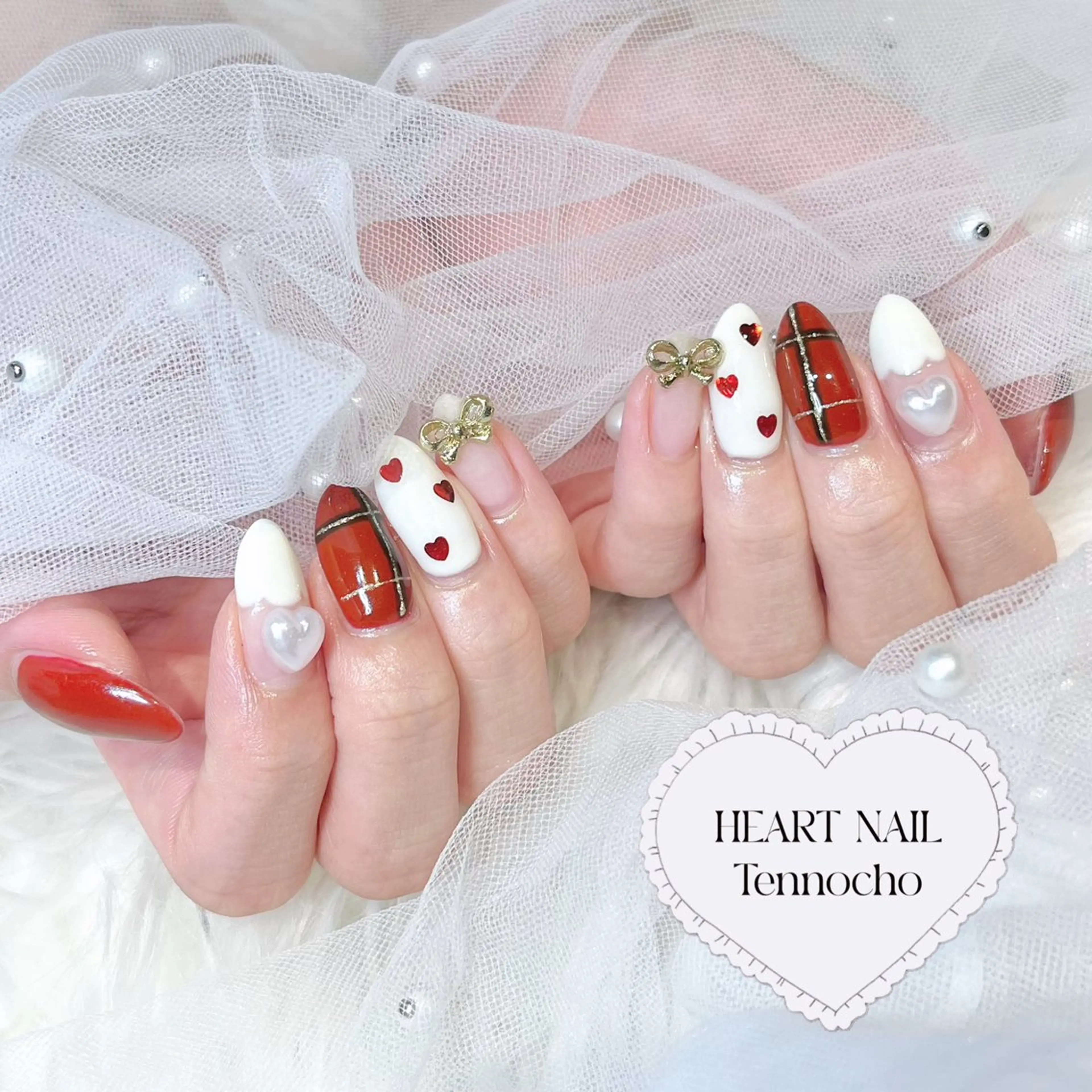 ネイル 冬ネイル クリスマス はあとねいる天王町店所属・HARUKA 🐼のネイルデザイン