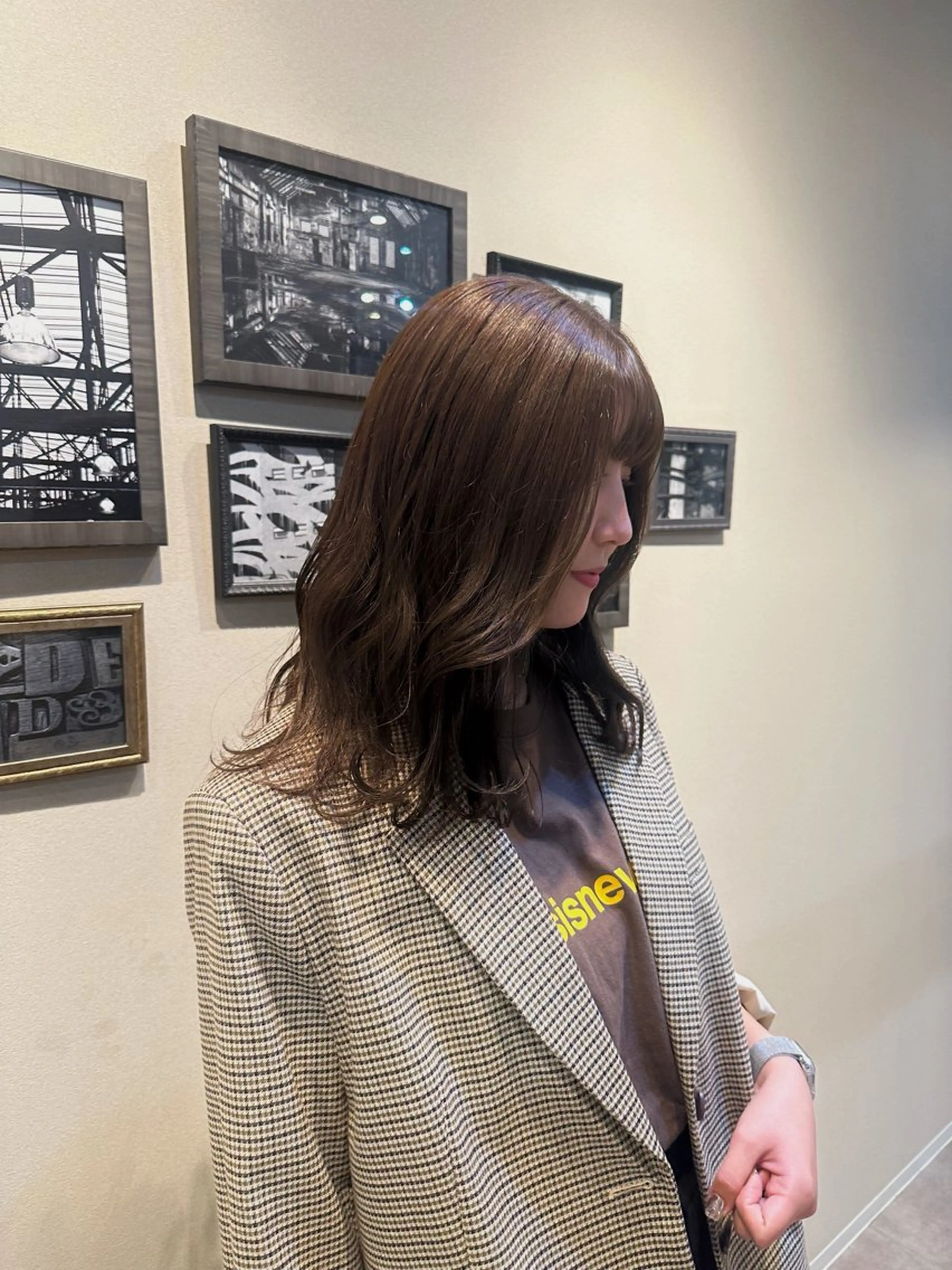 セミロング カラー Sara newi 🎀透明感🎀のヘアスタイル