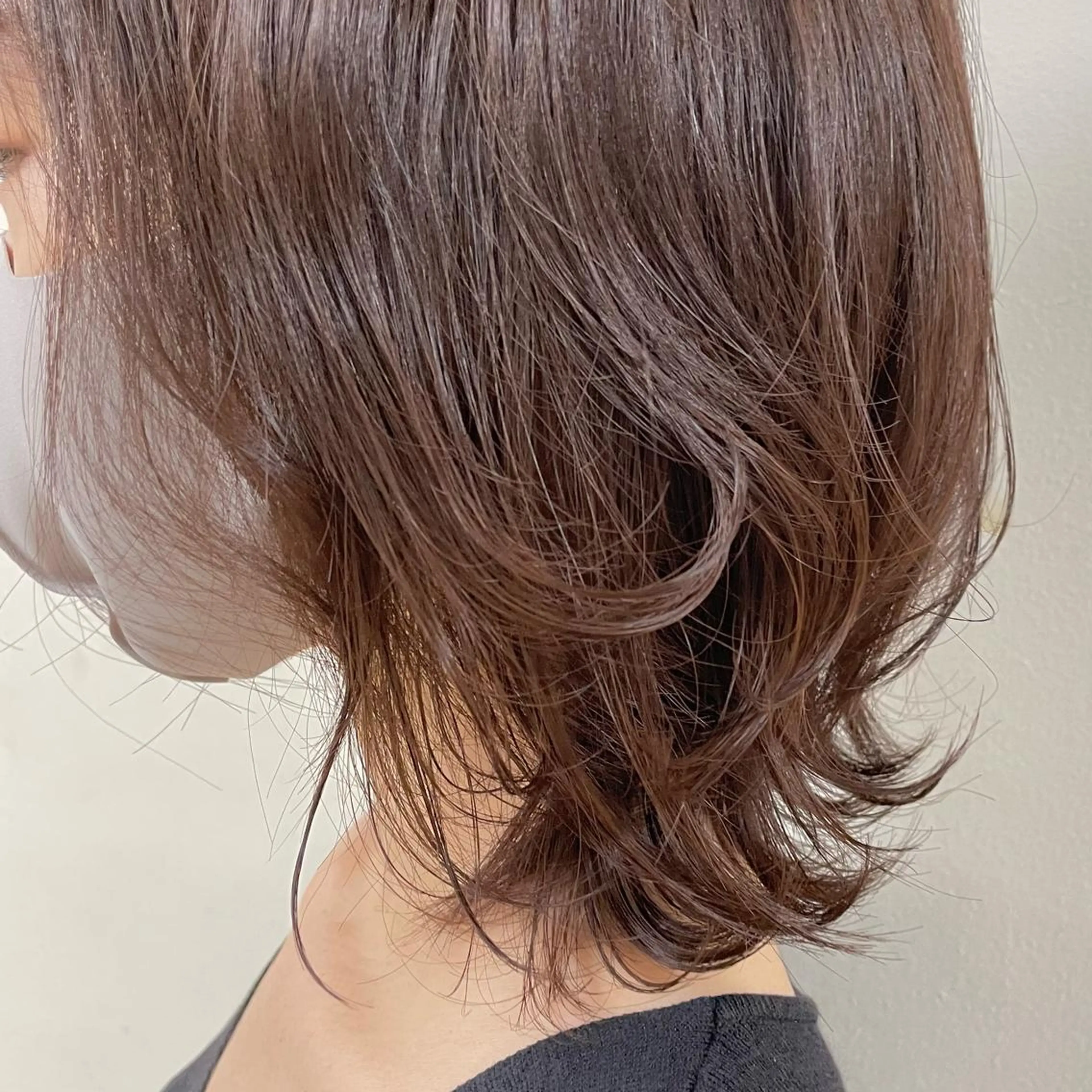 ミディアム カラー ヘアアレンジ maoブリーチ無し 似合わせカラーのヘアスタイル