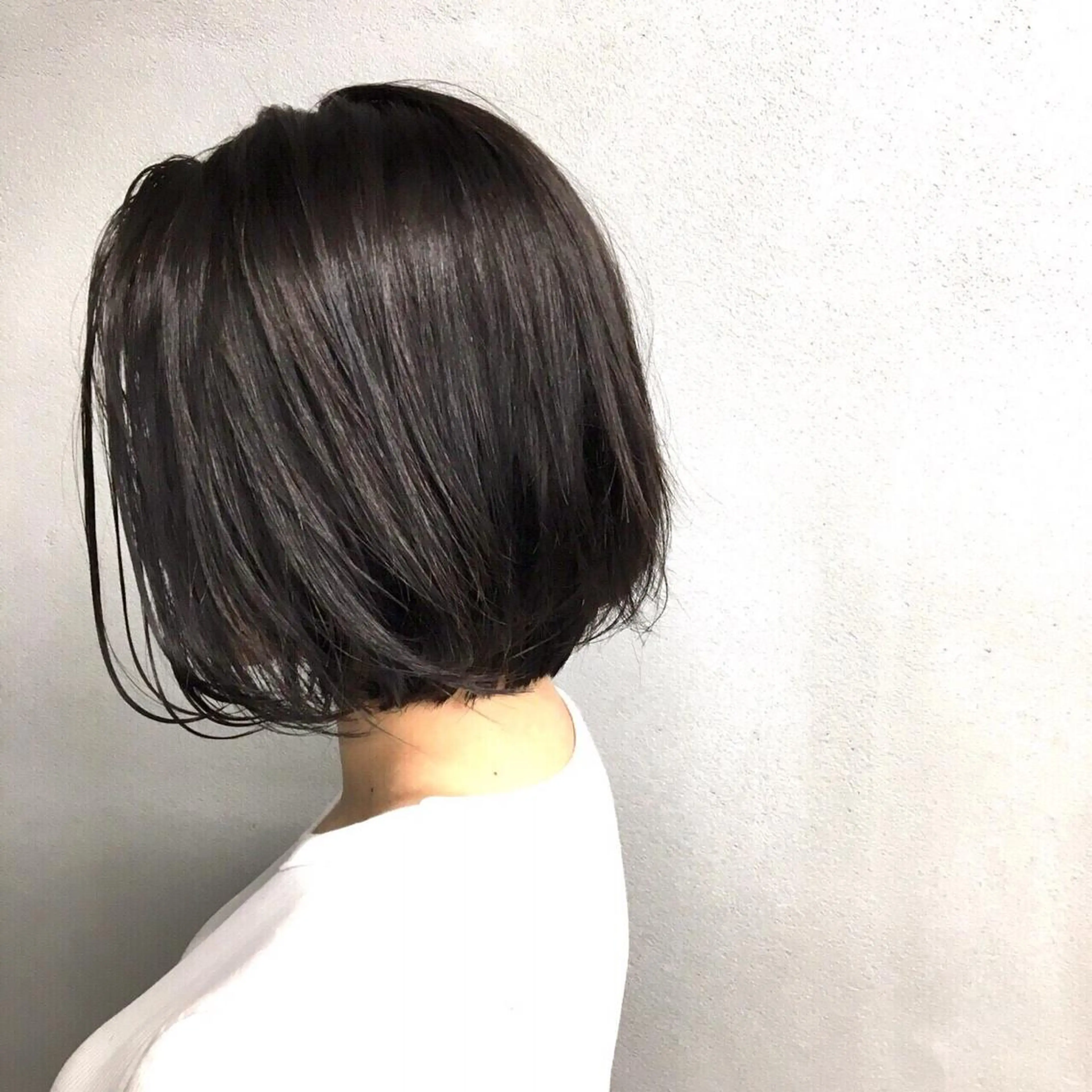 ミディアム カラー グレージュ ボブ/ショート/ 白髪染め/メンズ葛西のヘアスタイル