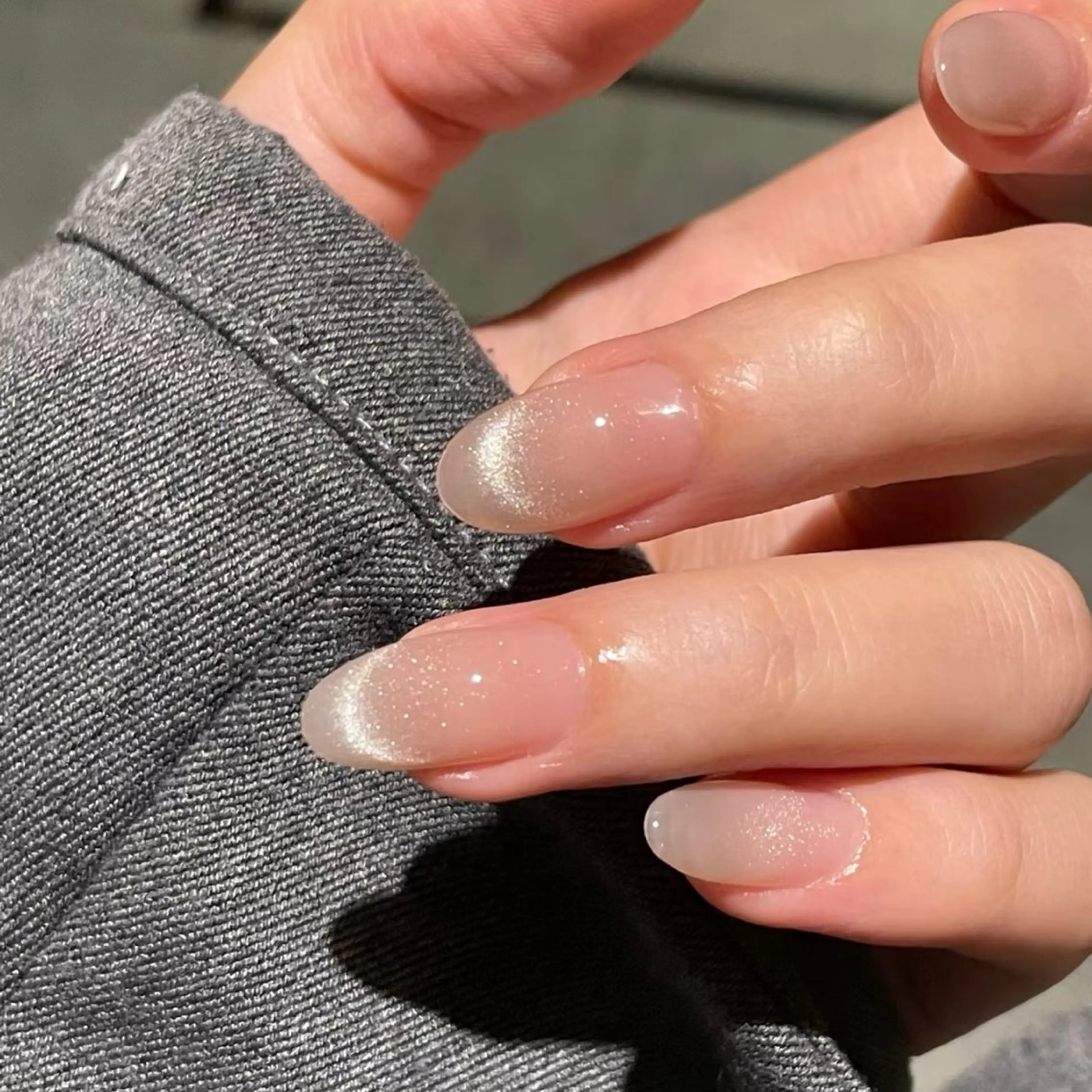 マグネットフレンチ/グラデーション ベースカラー付き🌟【初回&自店オフ無料】パラジェル変更可能💎オフありの写真