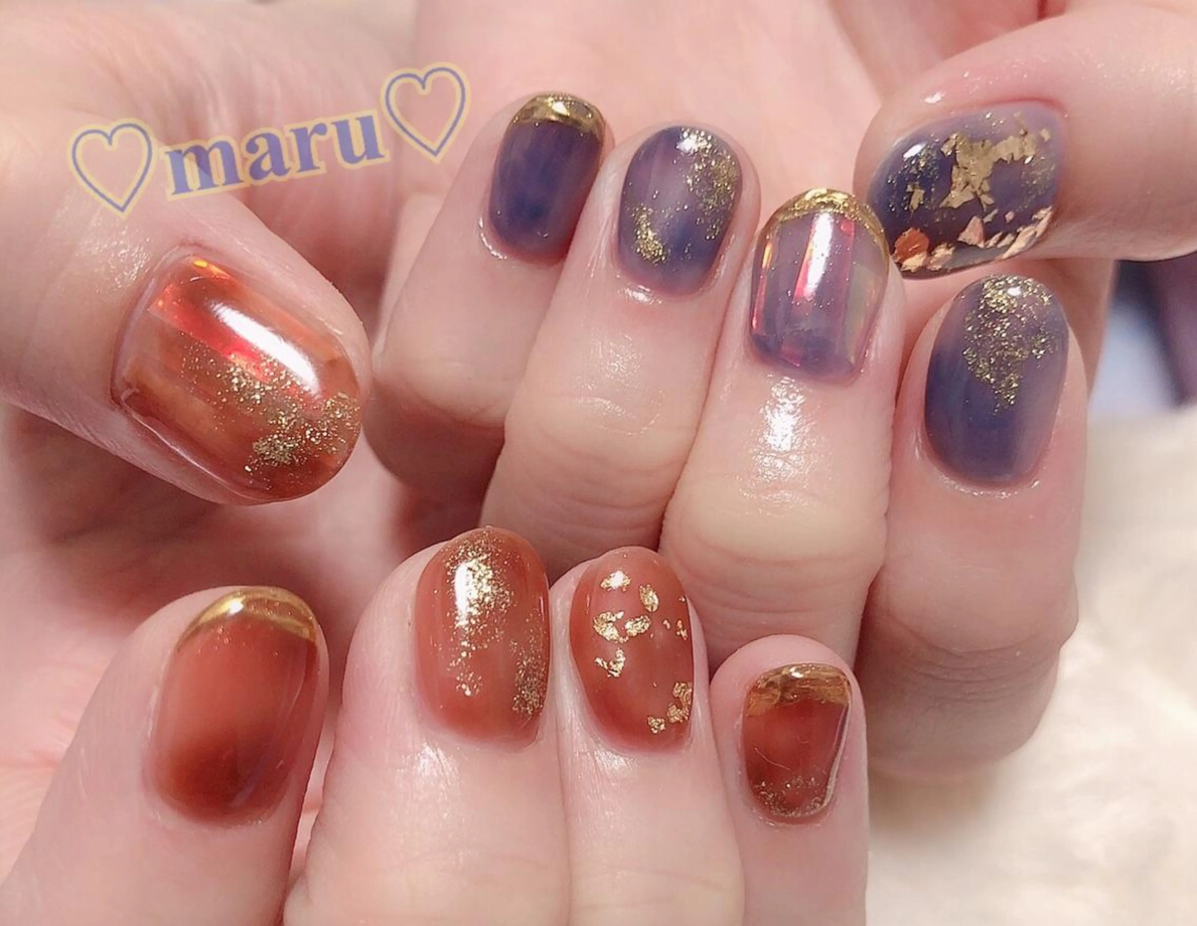 ネイル ハンドネイル フットネイル まるみ ♡のネイルデザイン