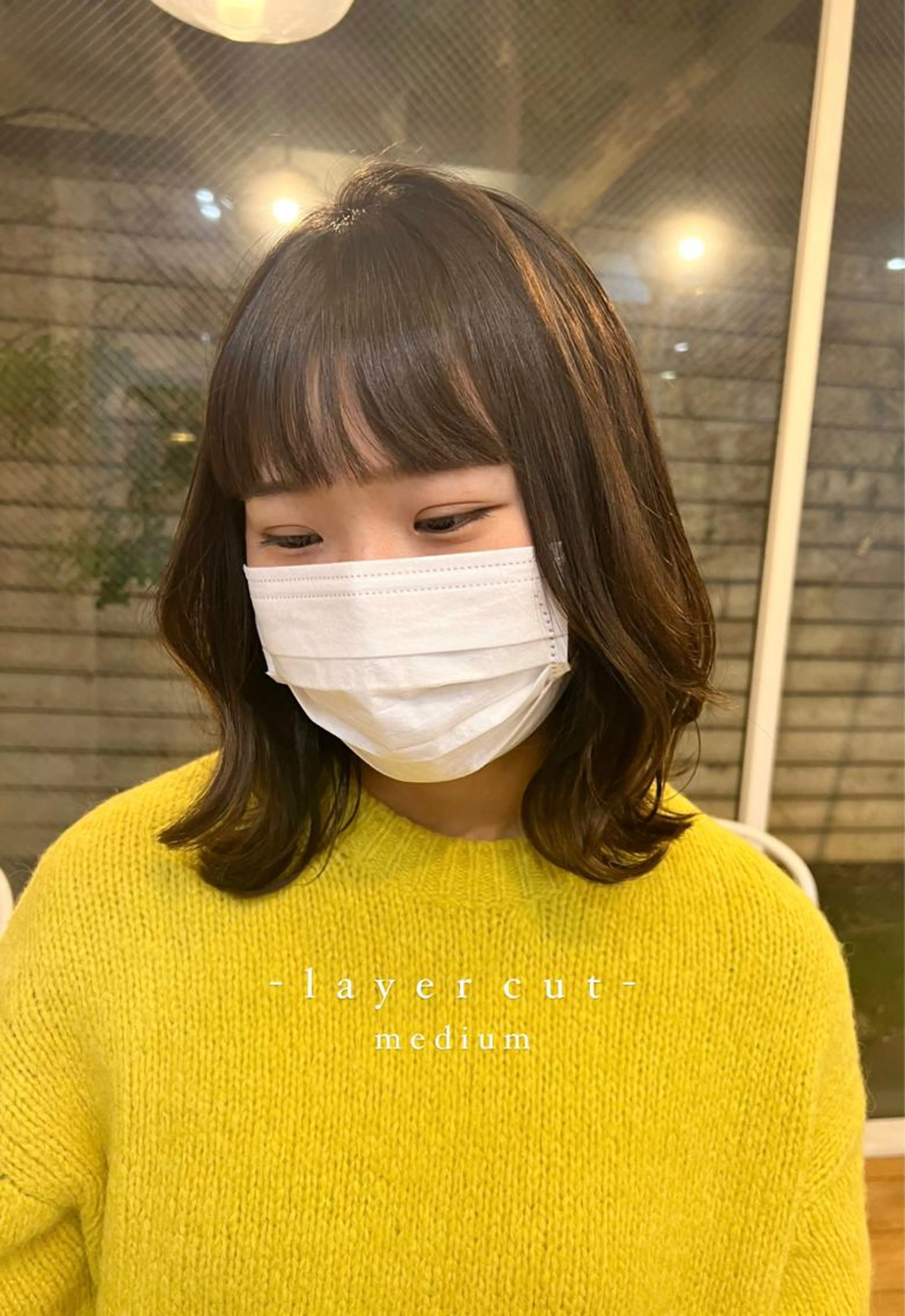 前髪カットの写真