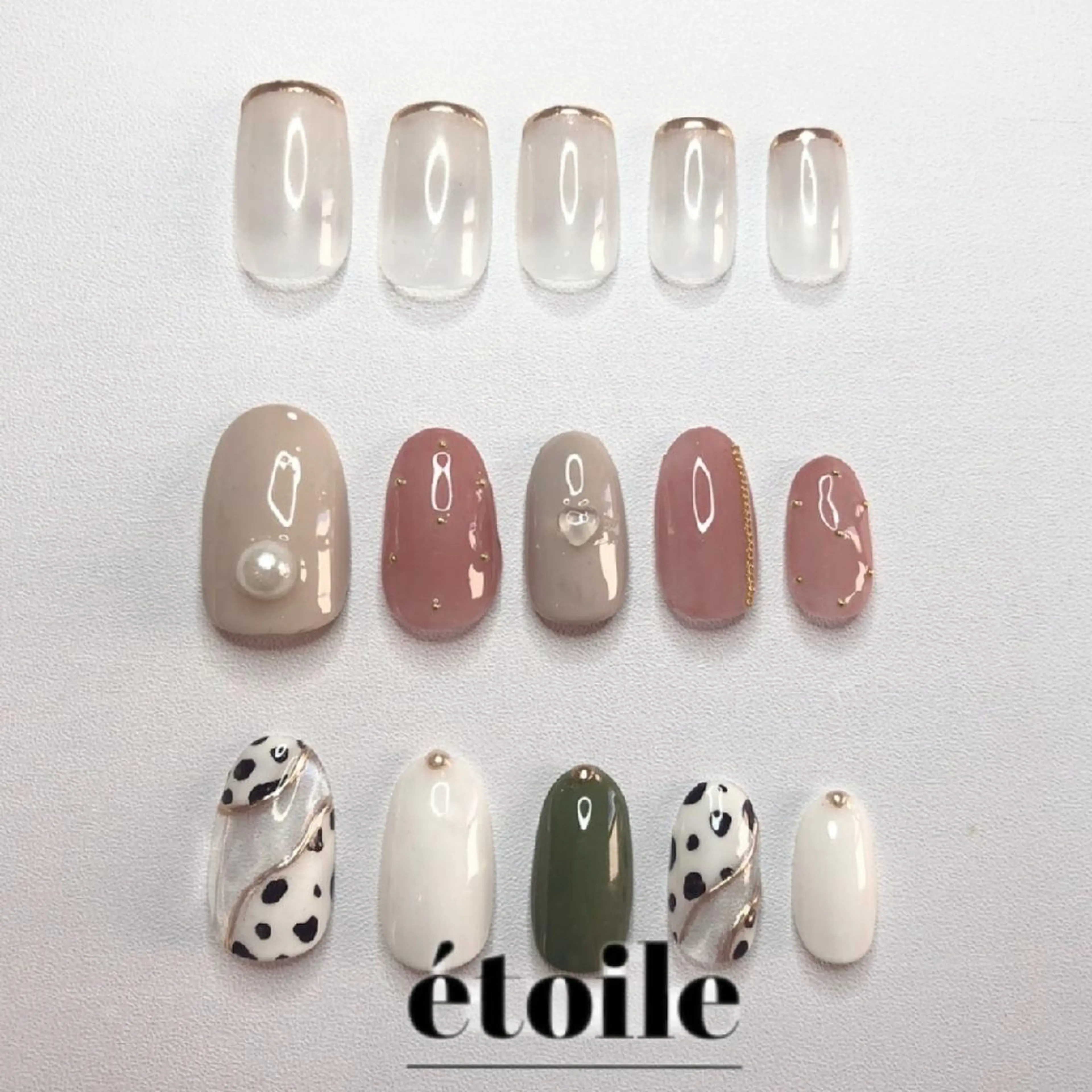 ネイル ニュアンスネイル シンプルネイル 春ネイル étoile(エトワール)所属・山田 可愛のネイルデザイン