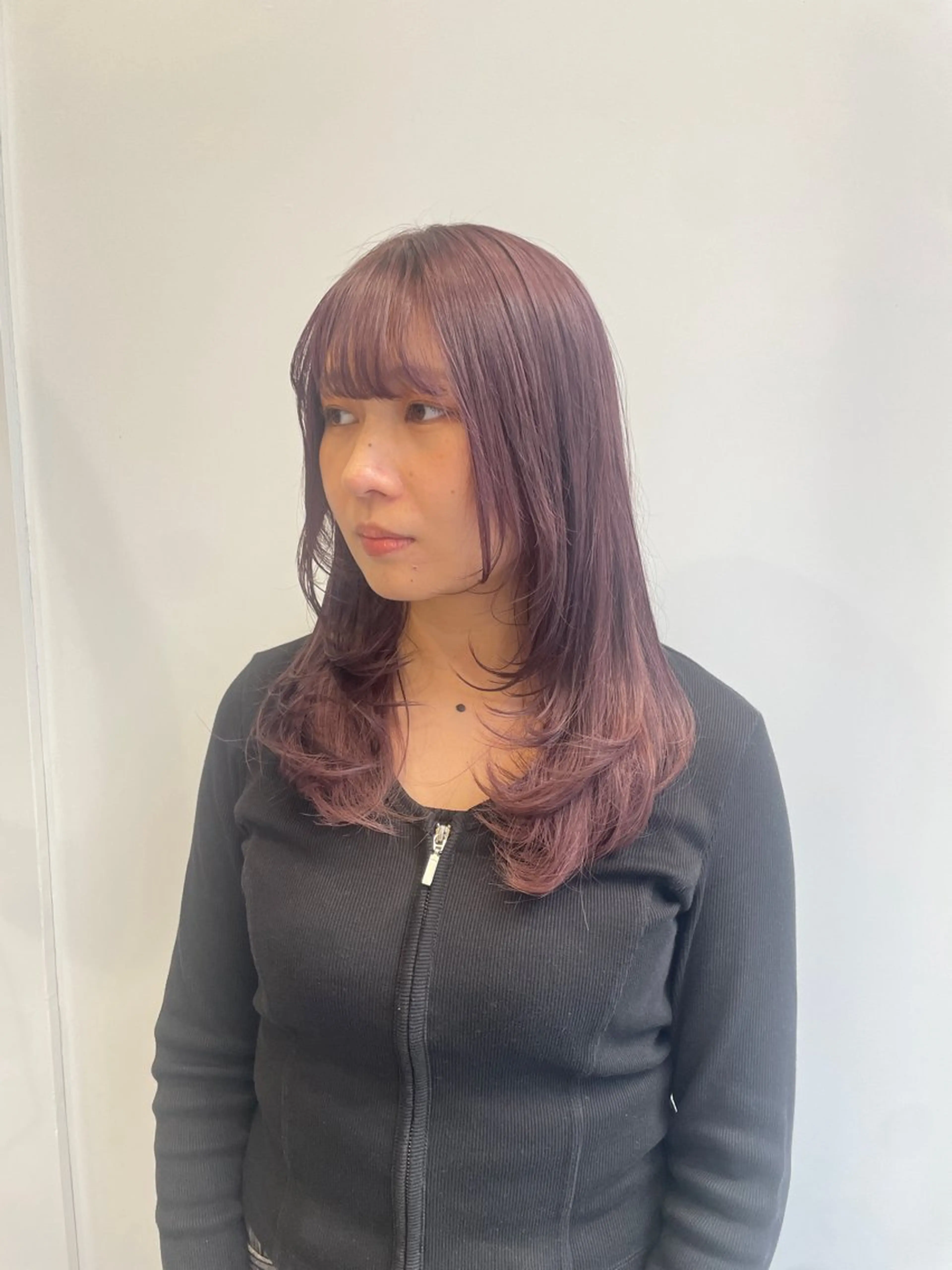 ロング カラー キルンサンピアン所属・ナチュラルカラー 児玉優香のヘアスタイル