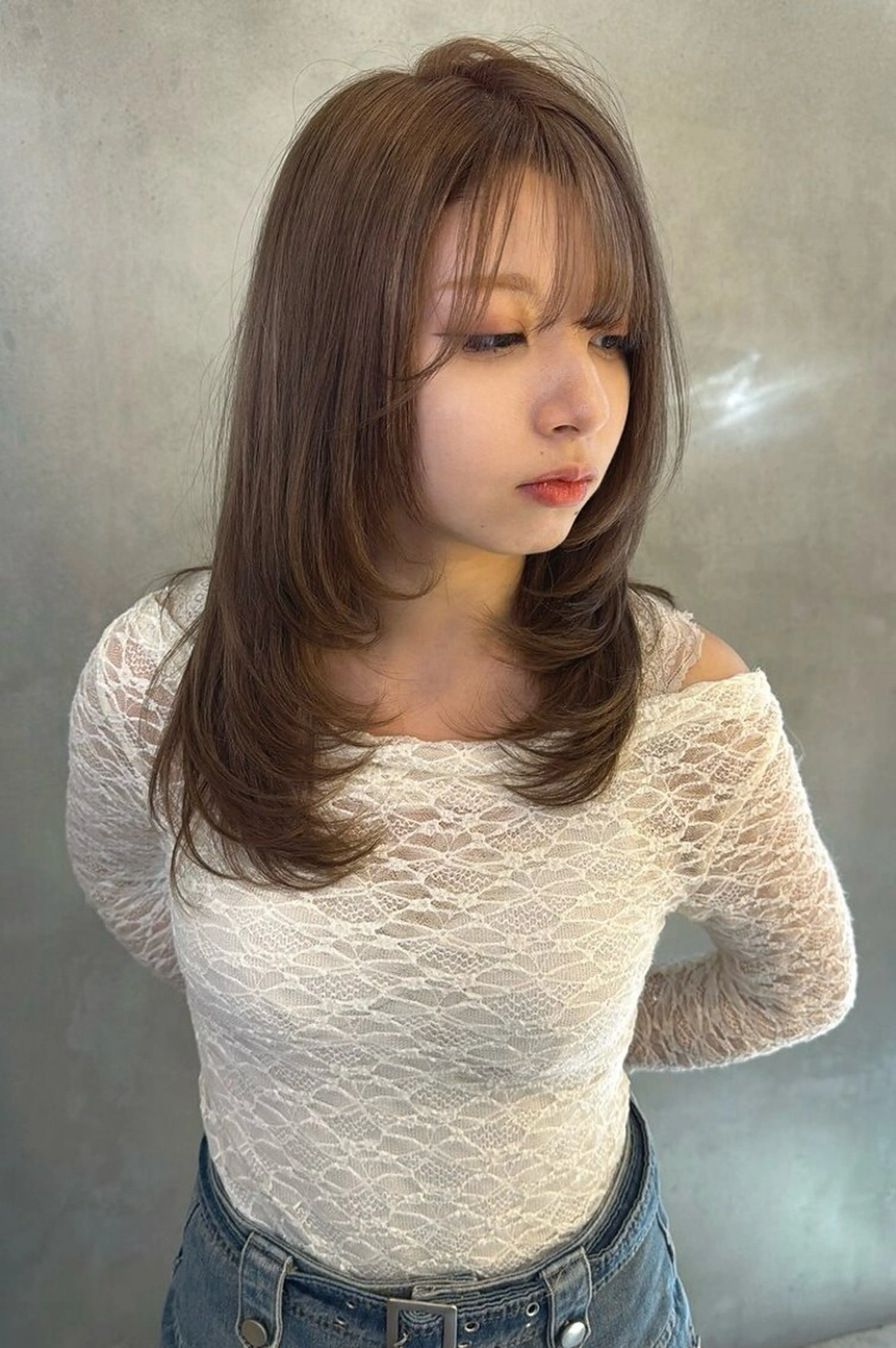 ミディアム 髪質改善 Noe心斎橋店のヘアスタイル
