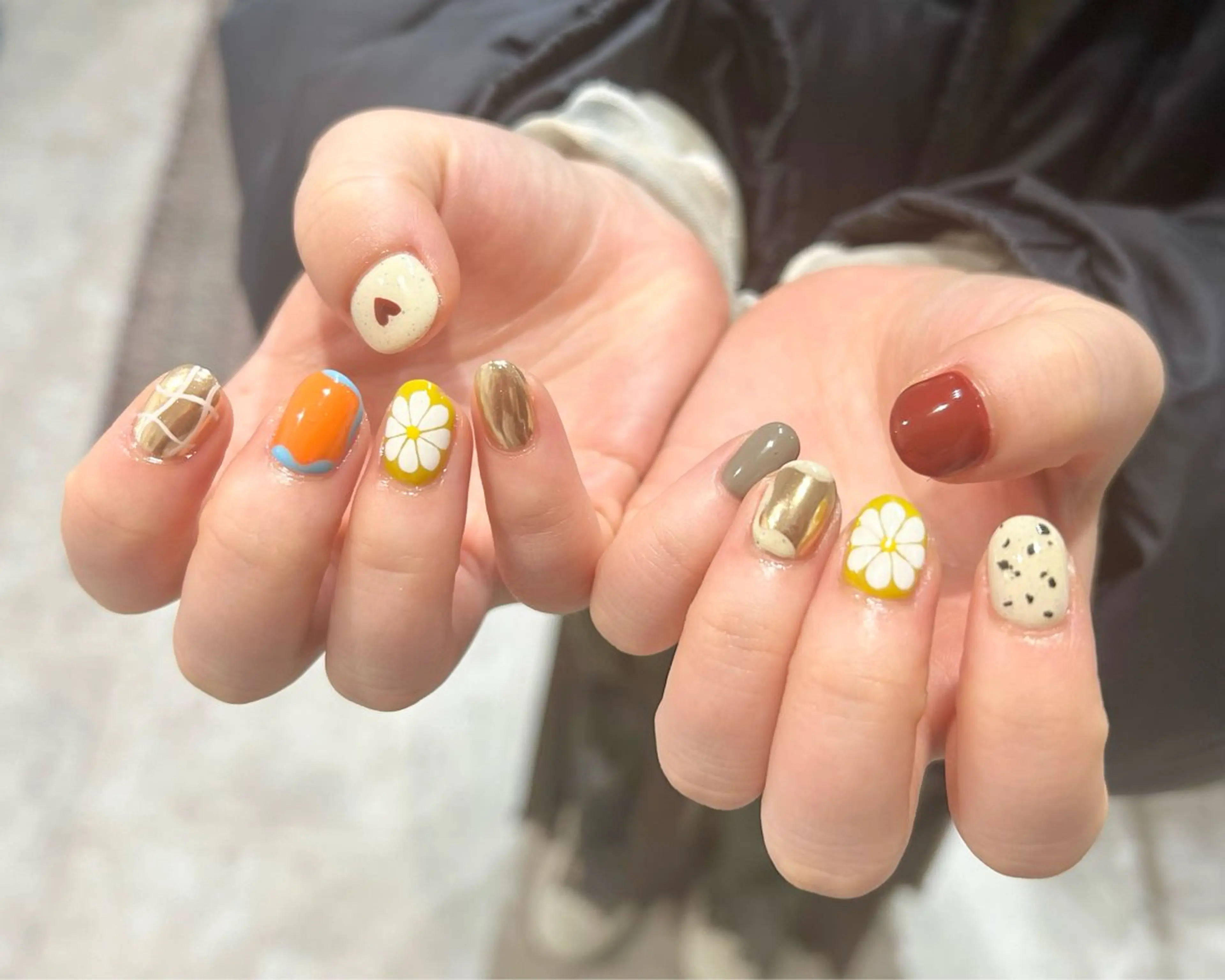 ネイル ハンドネイル 0203ムニムサン 💙Mihoのネイルデザイン