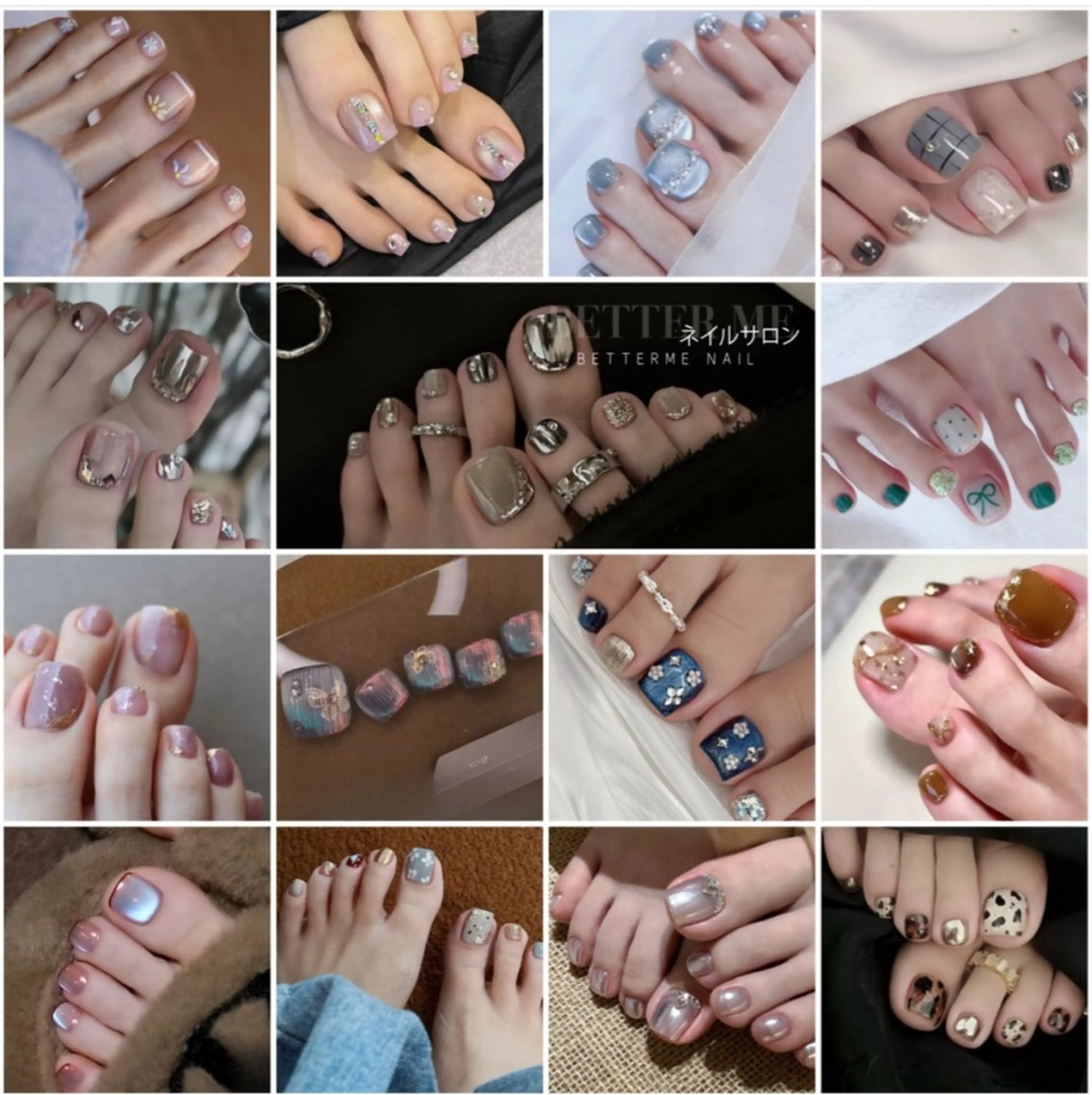ネイル フットネイル フットネイル BETTER ME ネイルサロン池田公園のネイルデザイン