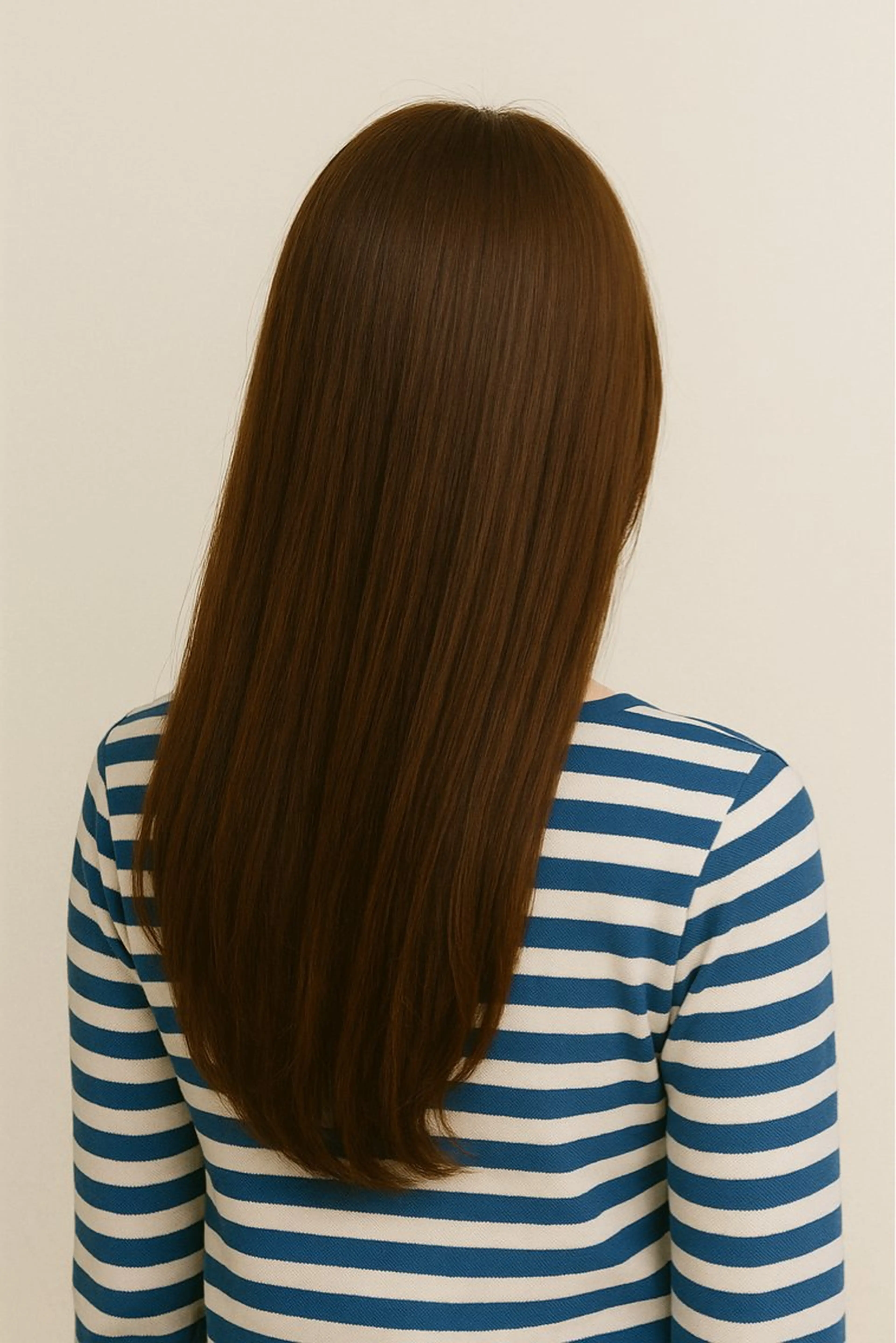 カット+ブラウンカラーの写真