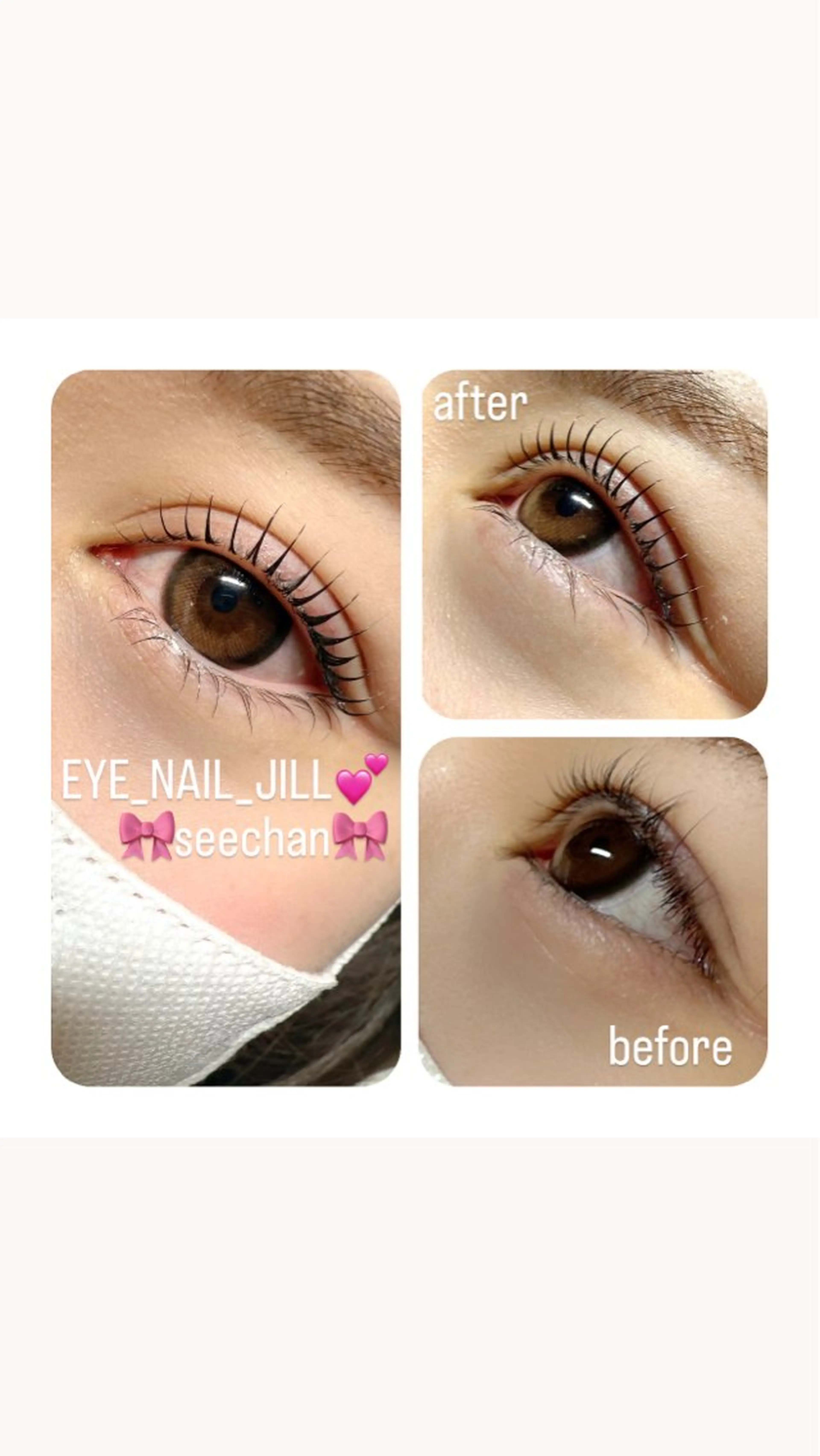 マツエク・マツパ 一重×まつ毛パーマ マツパ JILL seechanのネイルデザイン