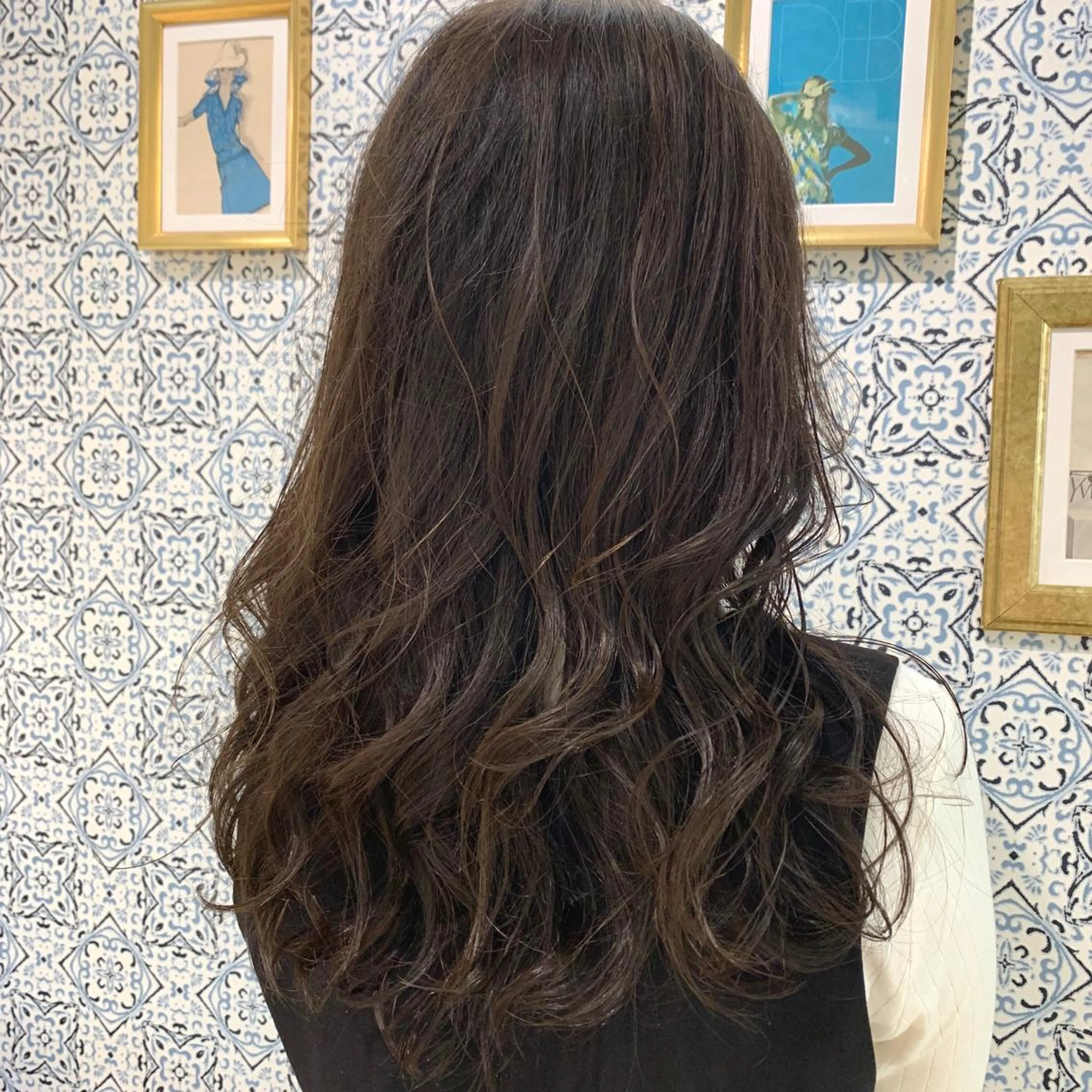 セミロング カラー パーマ ヘアアレンジ Lond jeloud 名古屋所属・髪質改善 の達人/杉原碧仁のヘアスタイル