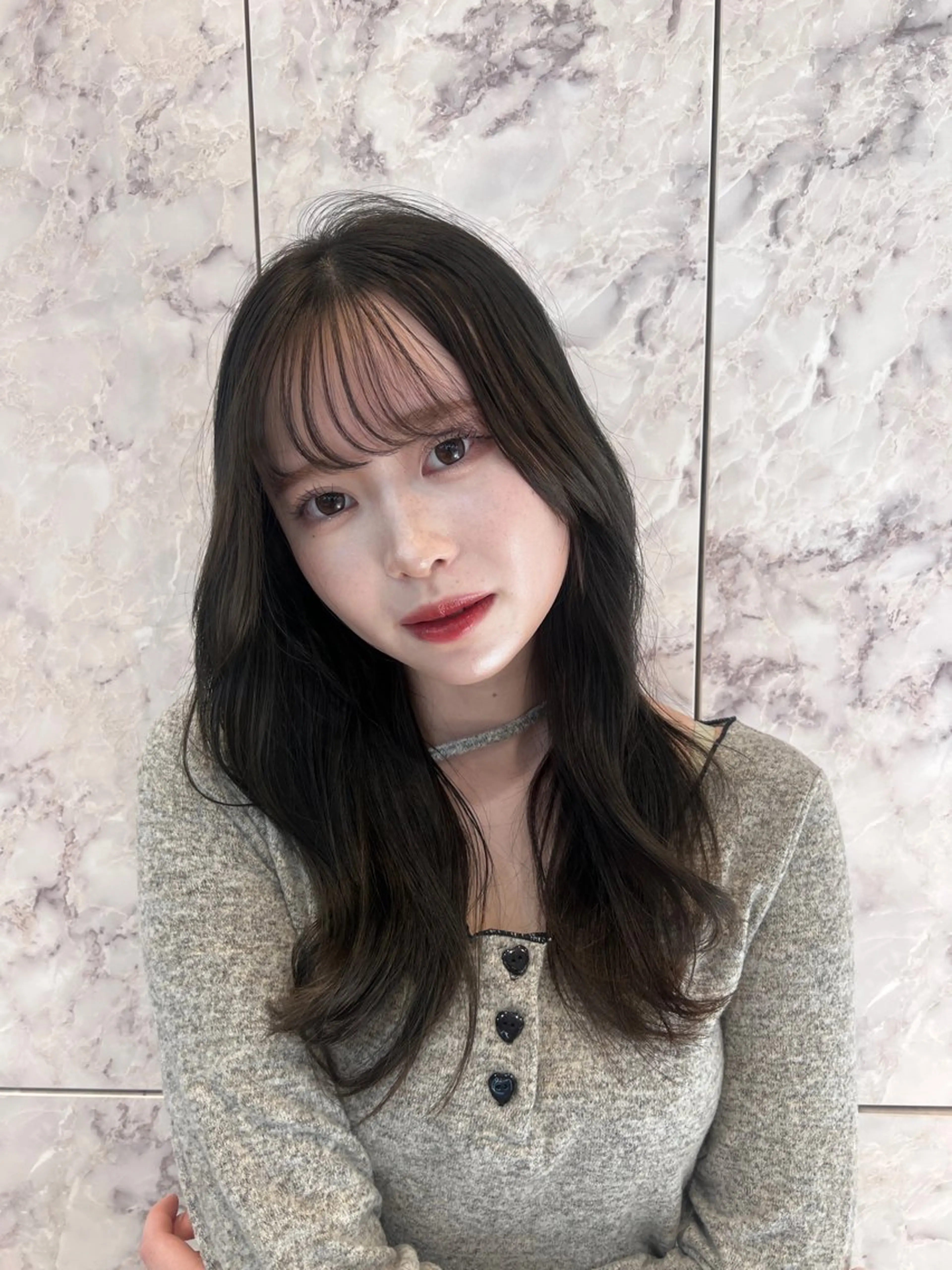 🫶🏻1ヶ月以内でお得🫶🏻前髪顔周りカット+カラー+選べるトリートメント♥︎の写真