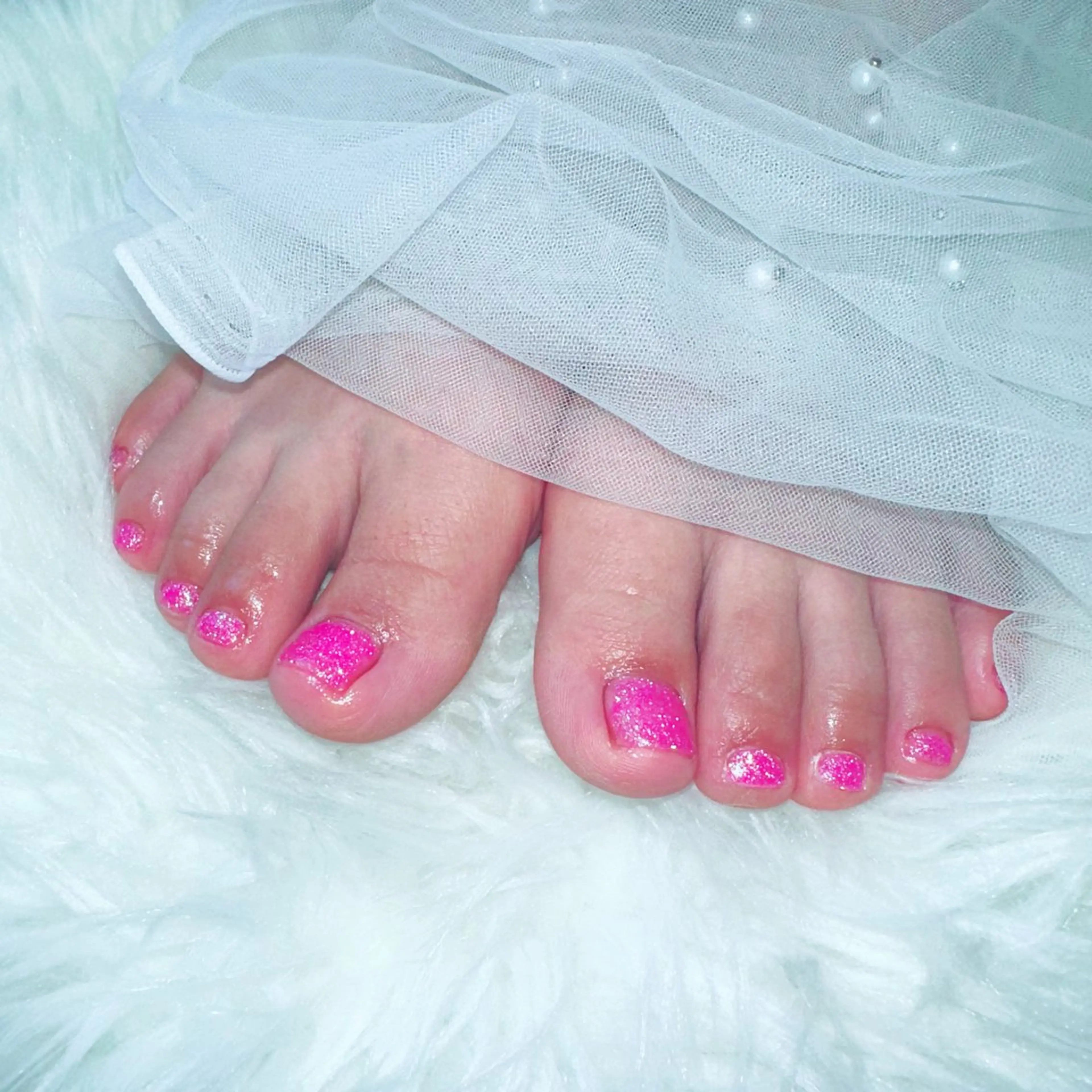 ネイル ピンク フットネイル エステ✖️ネイル Feelのネイルデザイン