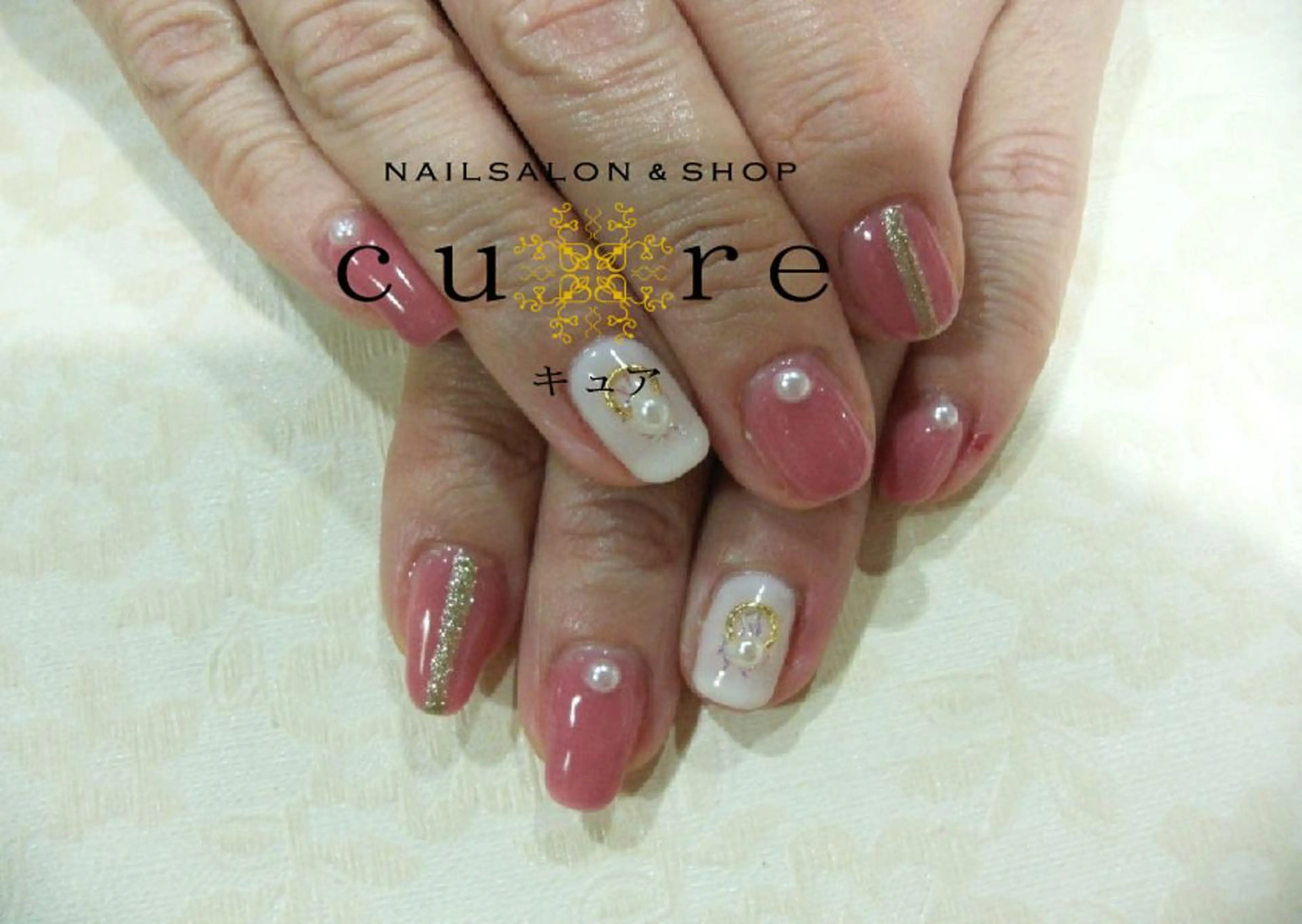 ショート ネイル ハンドネイル ネイルサロン Cureのネイルデザイン