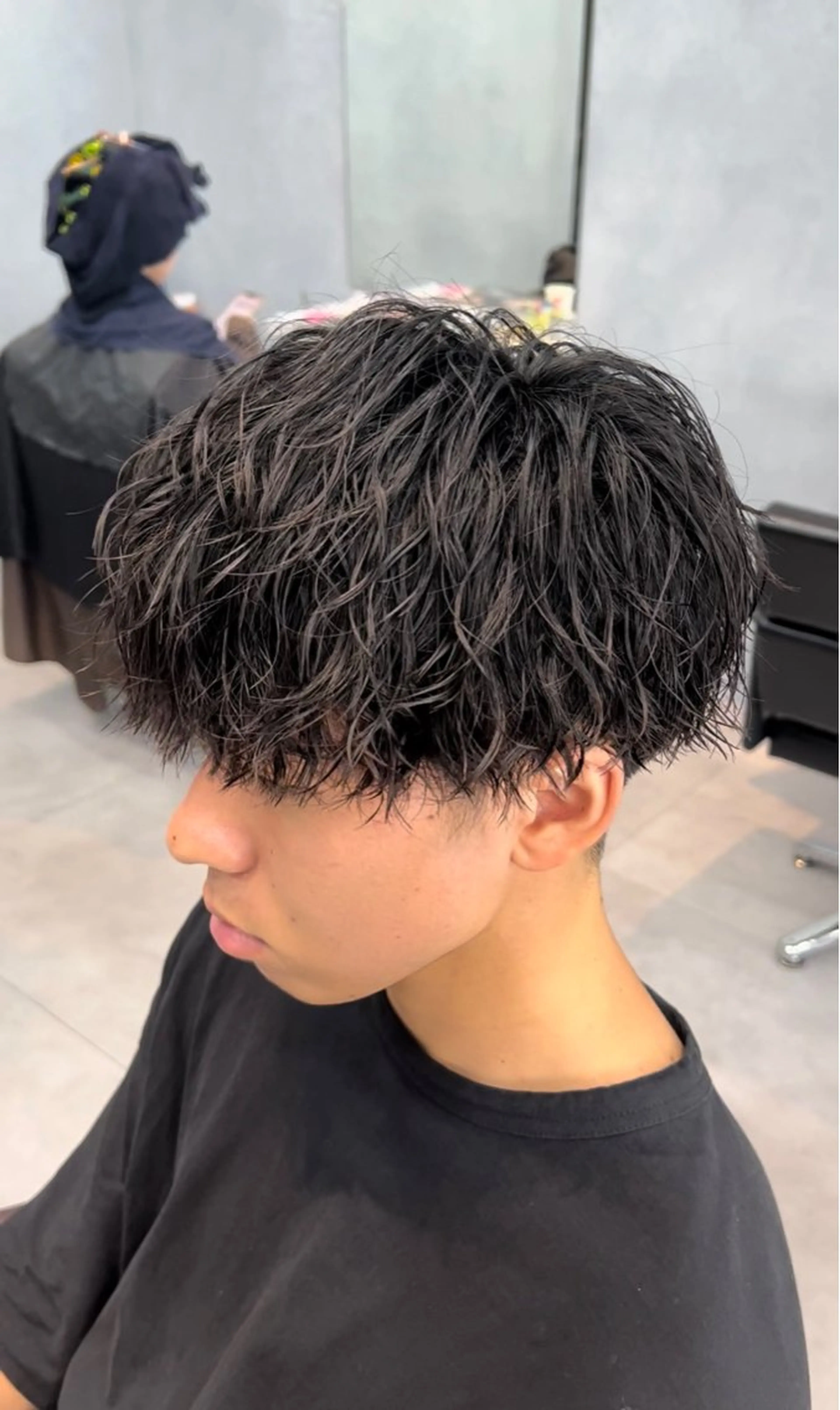 ショート パーマ メンズ カット パーマ 🦩パーマン🦩佐藤 航太のヘアスタイル