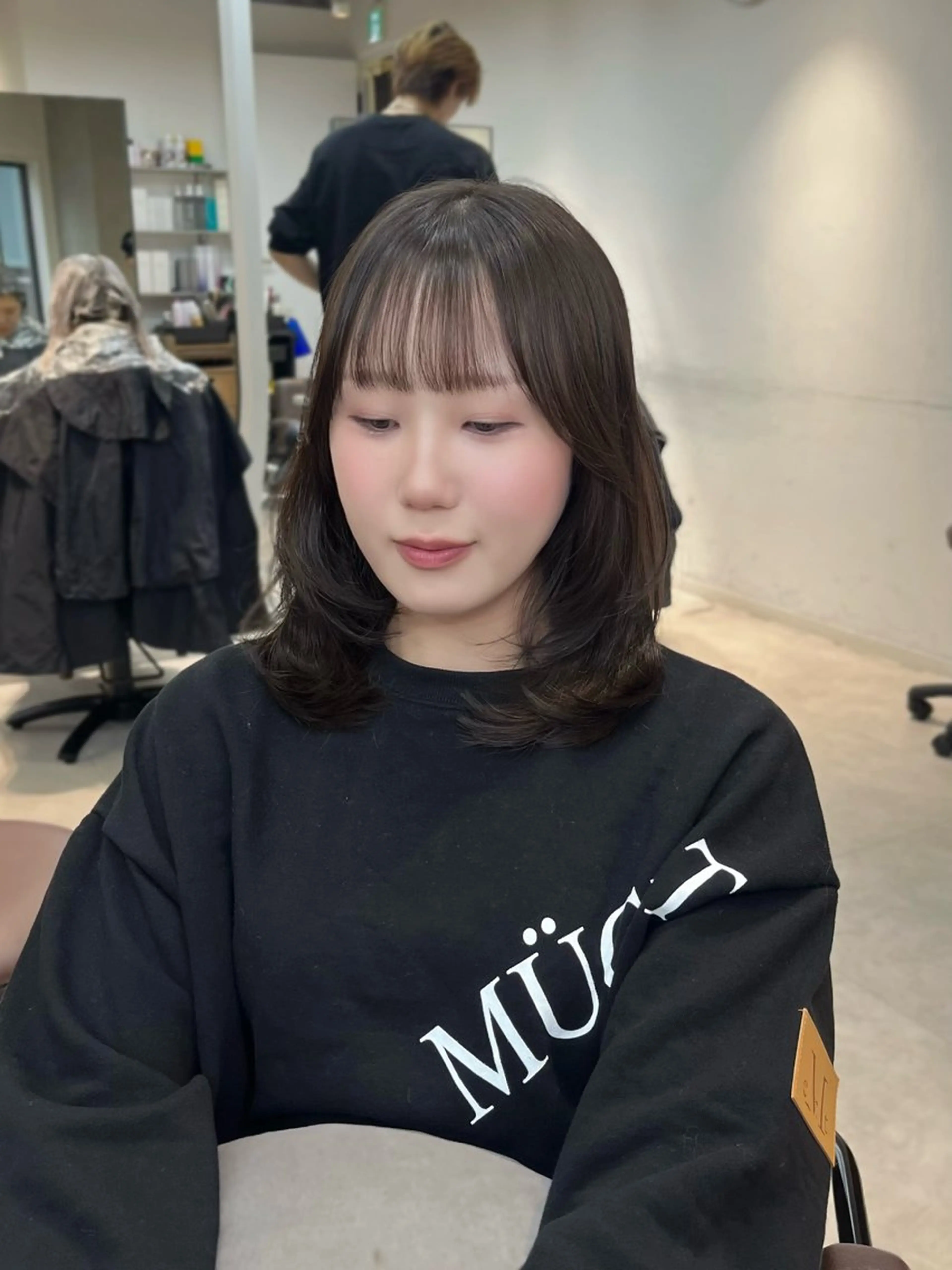 カラー ヘアアレンジ カット ヘアカラー 似合わせ顔まわり カット💛森尾真由美のヘアスタイル