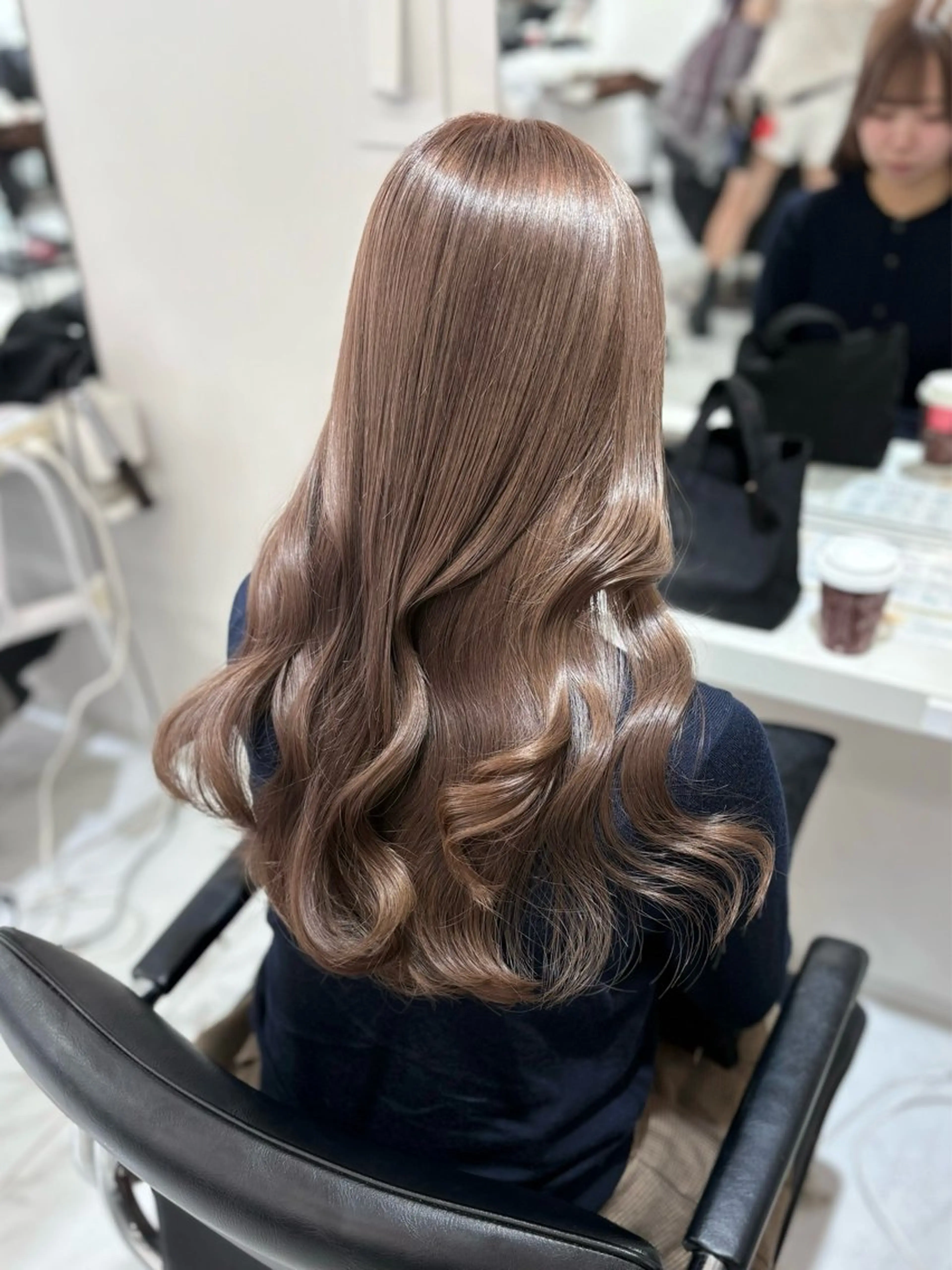 セミロング カラー 艶髪🤎透明感カラー 渋谷/ririkaのヘアスタイル