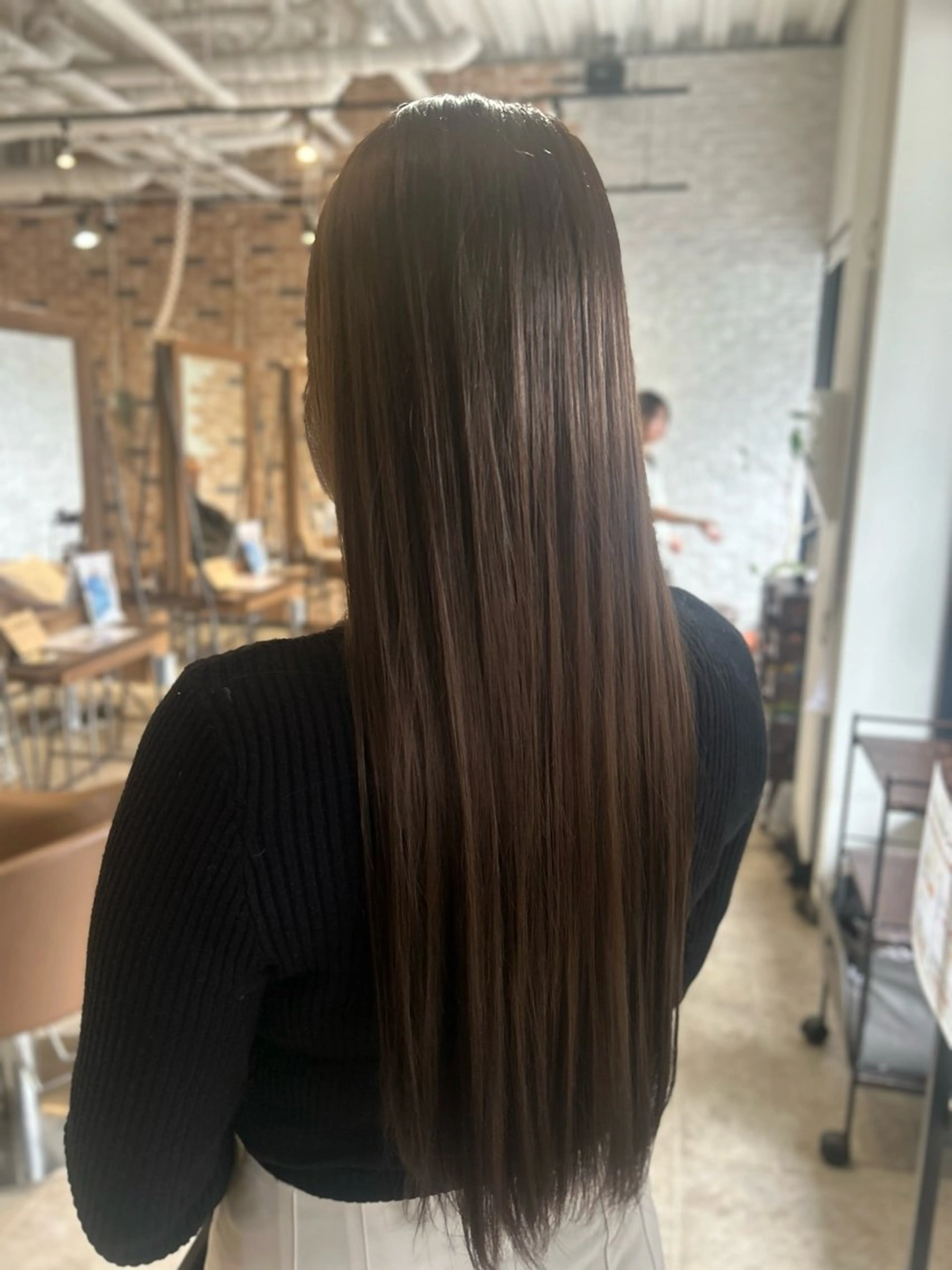 ロング ヘアカラー トリートメント 大谷 亜由奈のヘアスタイル