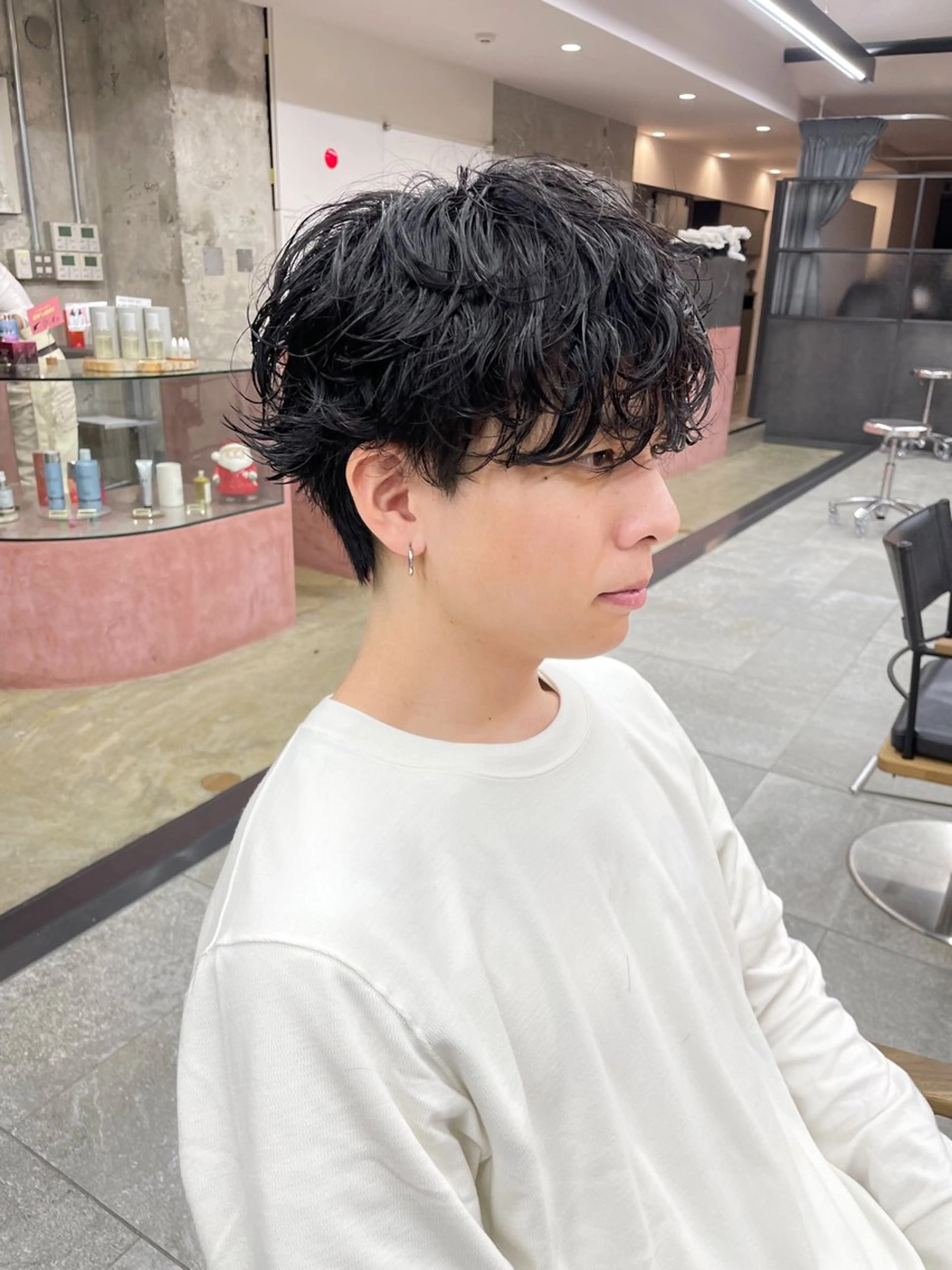 【メンズカット＋クリームパーマ】⭐️最新の薬剤で理想の質感に　フェザーパーマ/サーフカール/シャドウパーマ/ラルフカールの写真