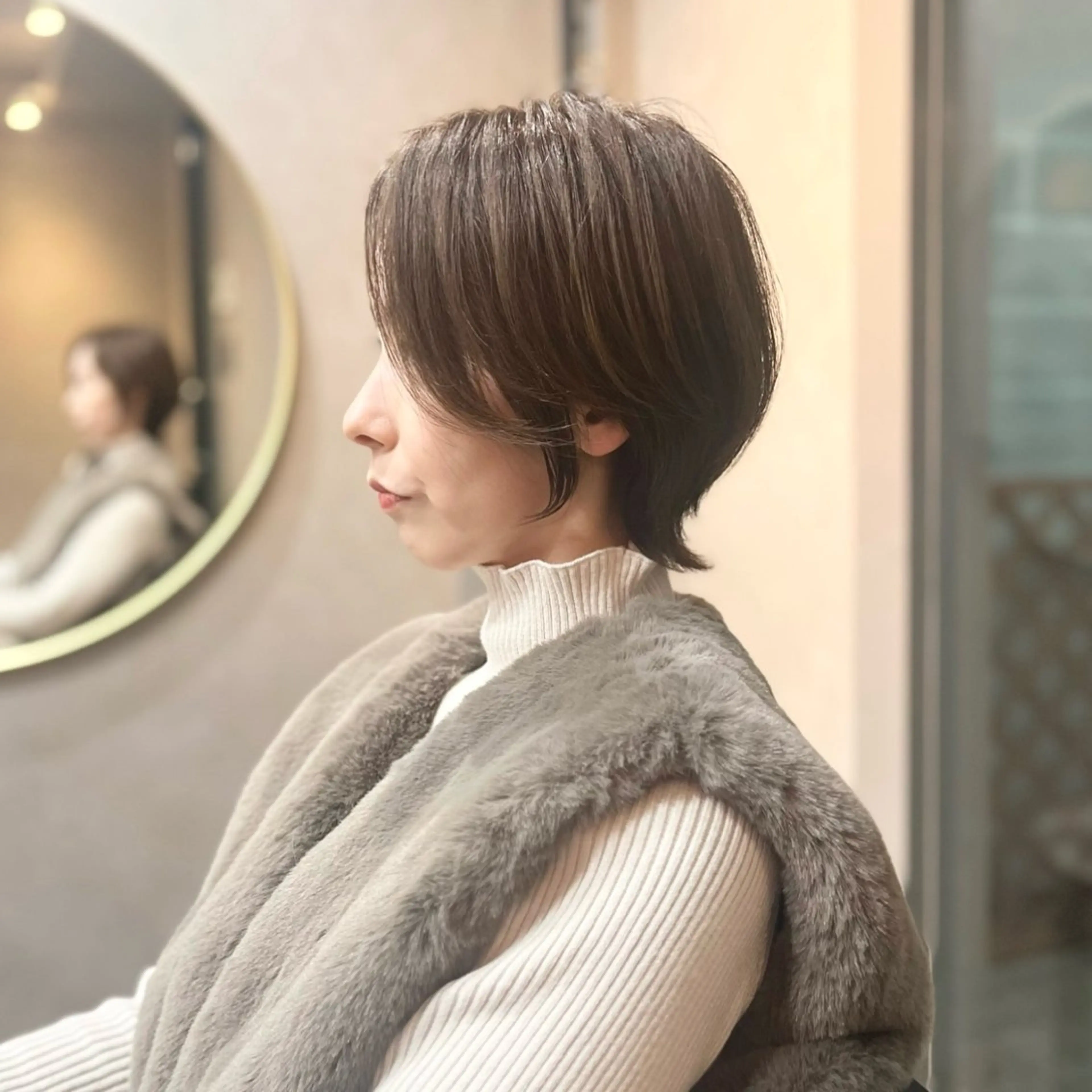 ショート カラー 瀧　元気/ショート/ 白髪ぼかし/髪質改善のヘアスタイル