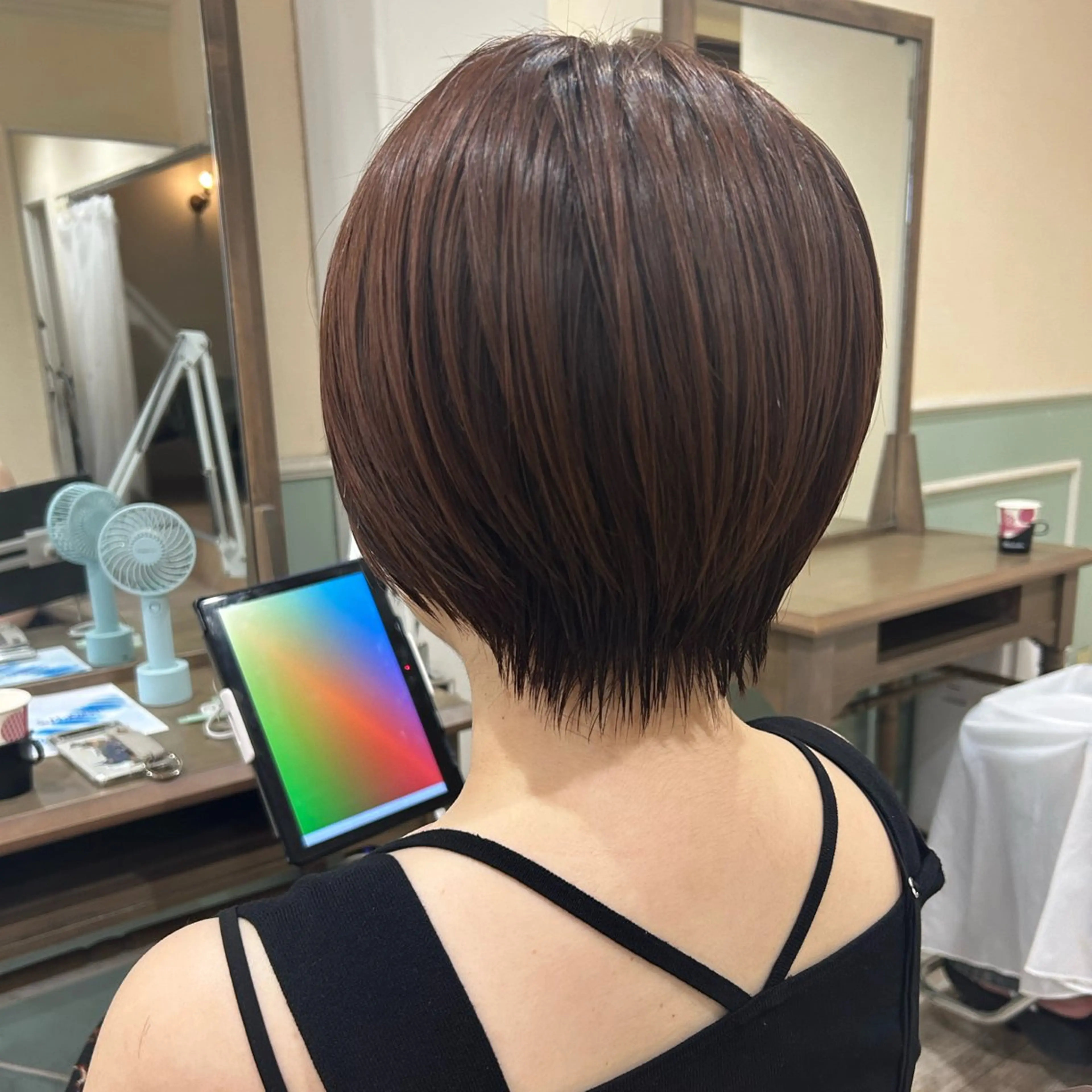 ショート くびれヘア ショートヘア ﾅﾂﾐ🌼新越谷/ 骨格修正/艶髪のヘアスタイル