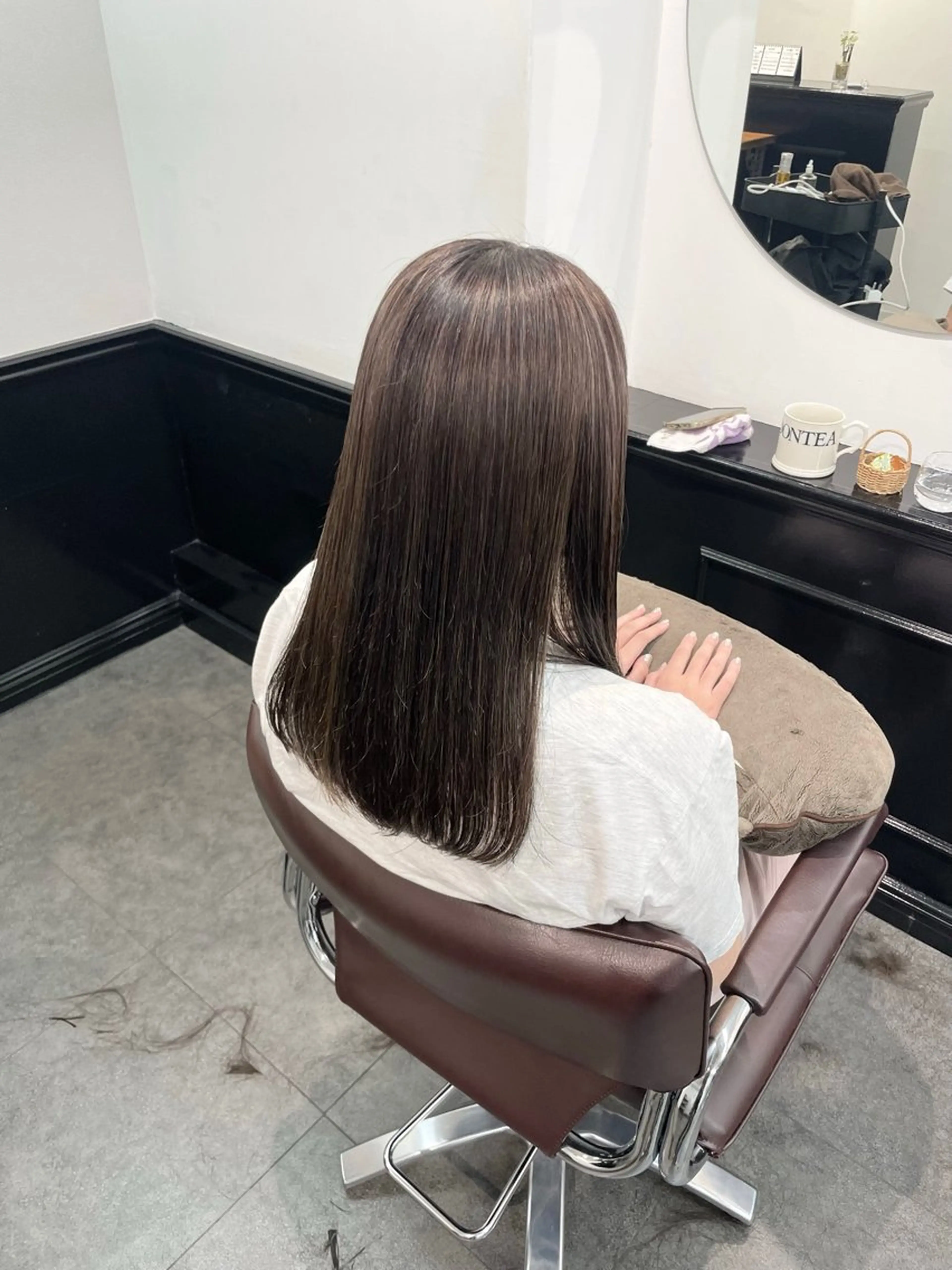 セミロング カラー ヘアカラー 野町好花 レイヤー/髪質改善のヘアスタイル