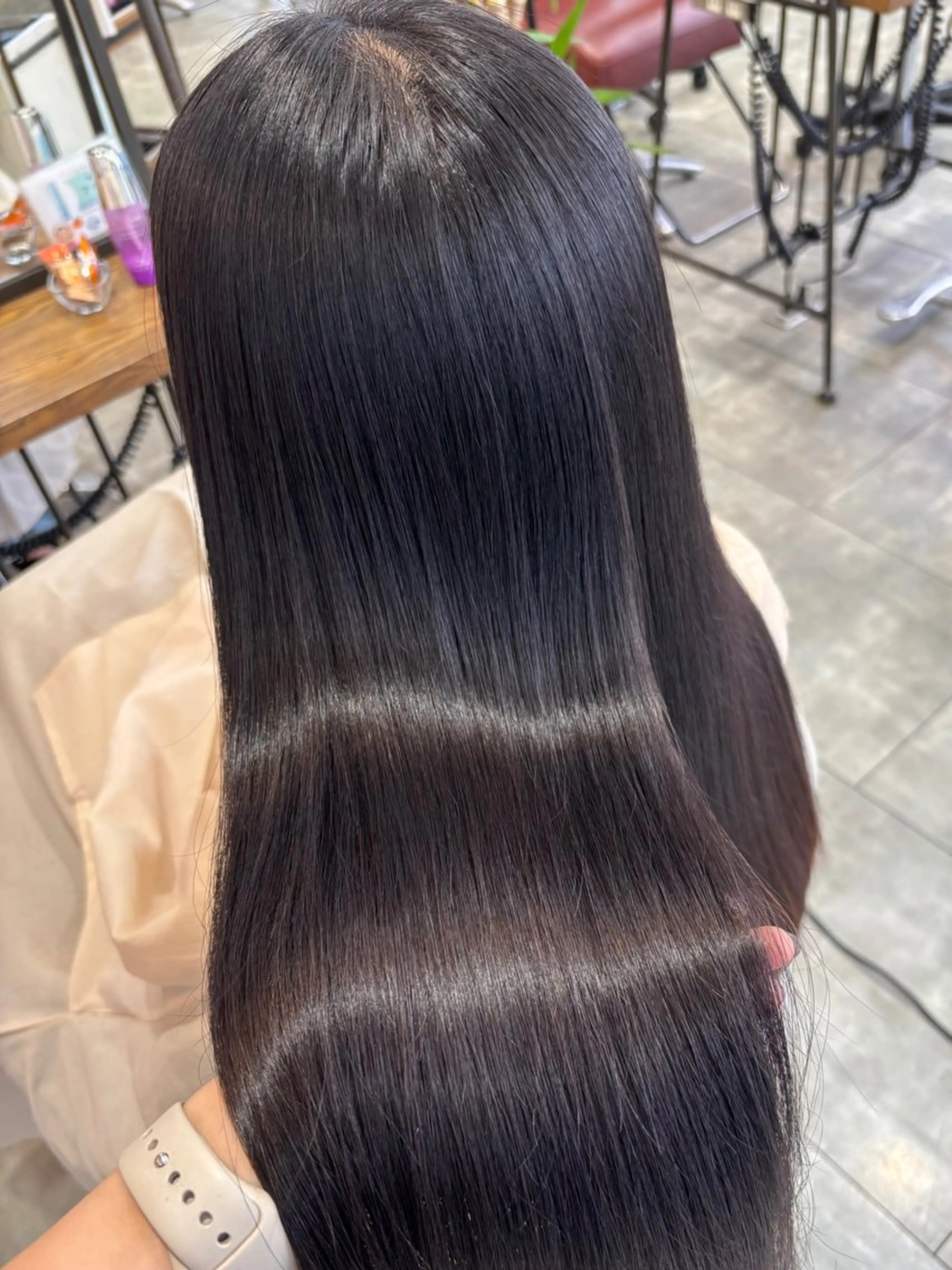 【髪質改善人気メニュー✨🪄】酸性ストレートorオイルストレートor縮毛矯正➕髪質改善トリートメント✂️カット付き✂️の写真