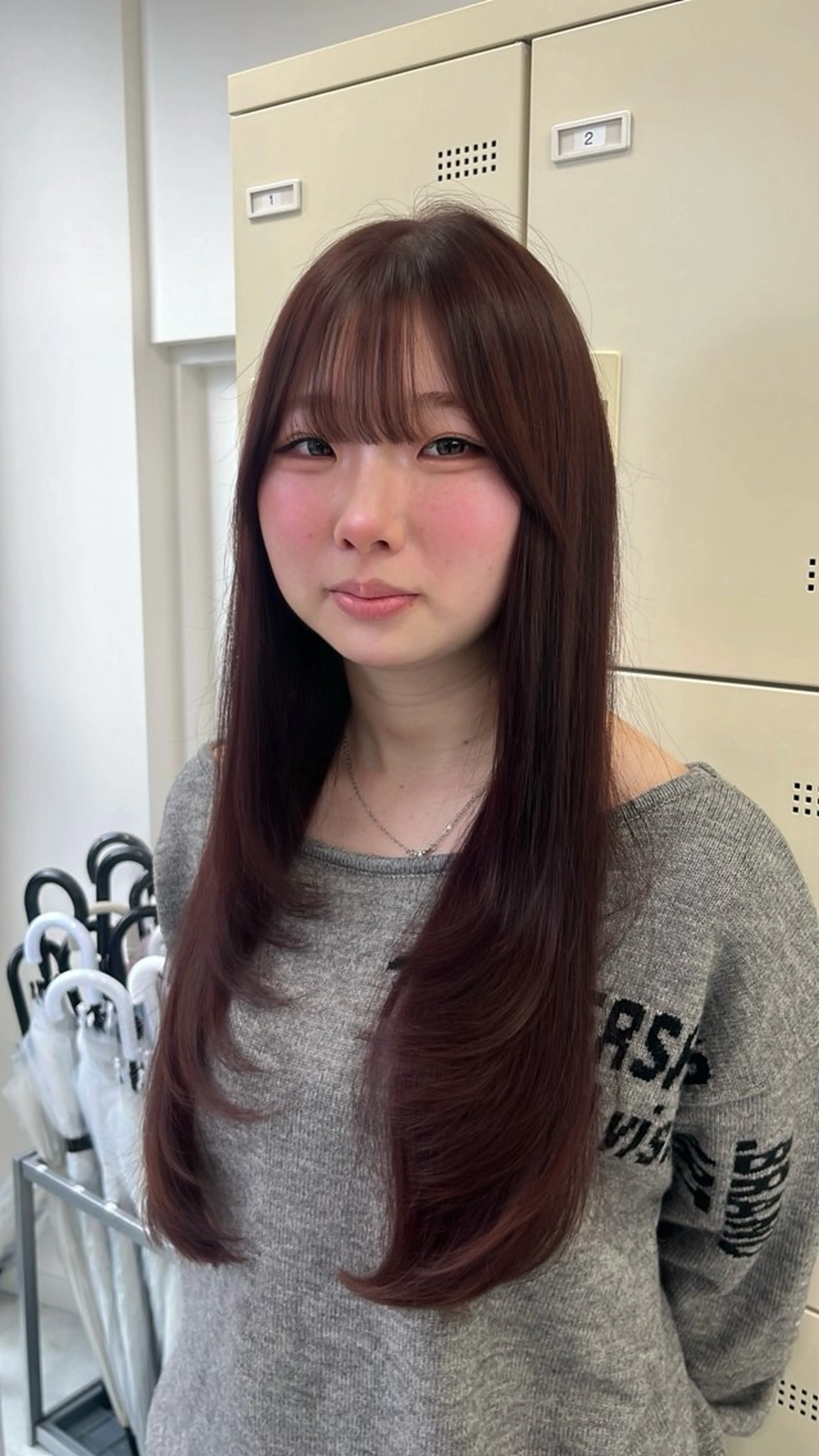 ロング カラー ヘアカラー トリートメント ヘッドスパ ヘアセット ♡ナチュラルガーリー ♡ベージュ♡RINAのヘアスタイル